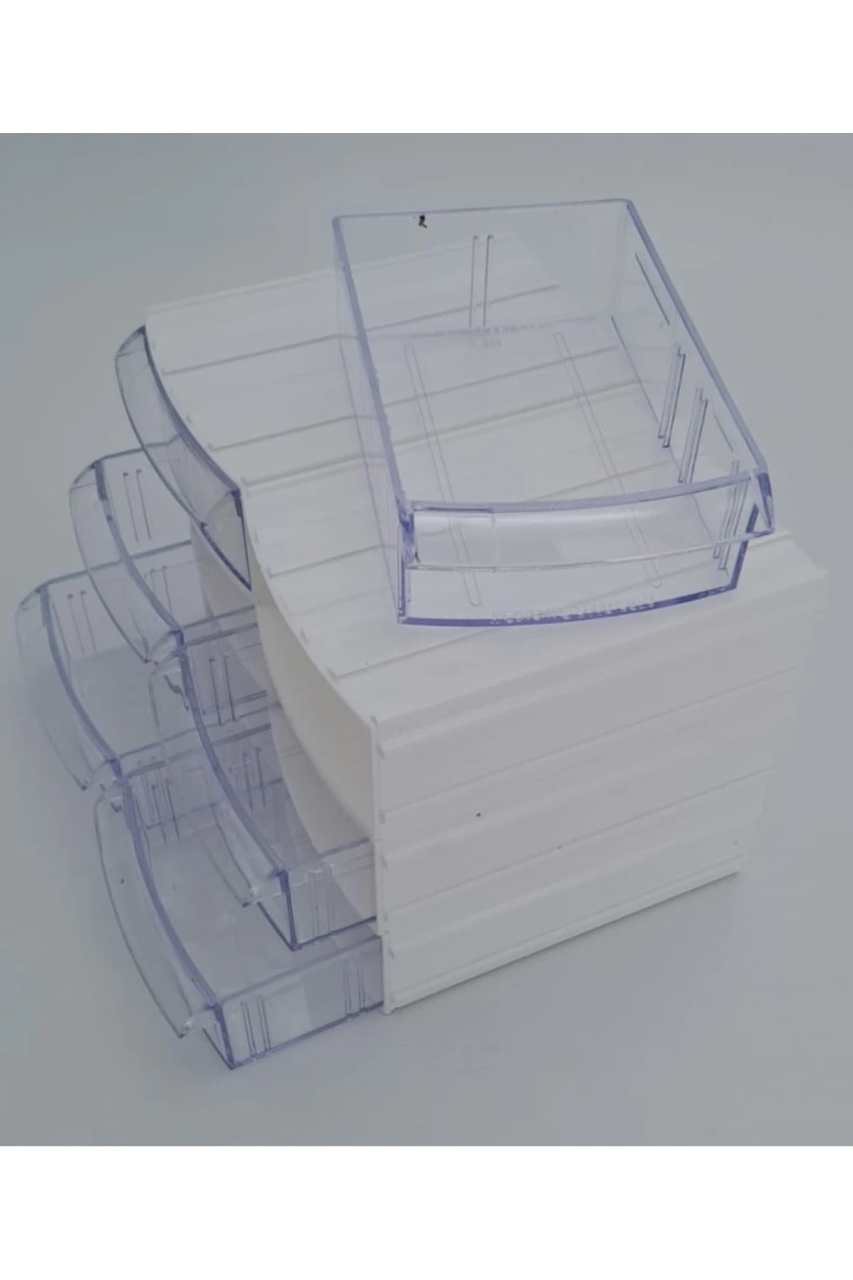 Çekmeceli Makyaj Organizeri Düzenleyici 8li l Gravür Boncuk Mücevher Saklama Kutusu düzenleyici