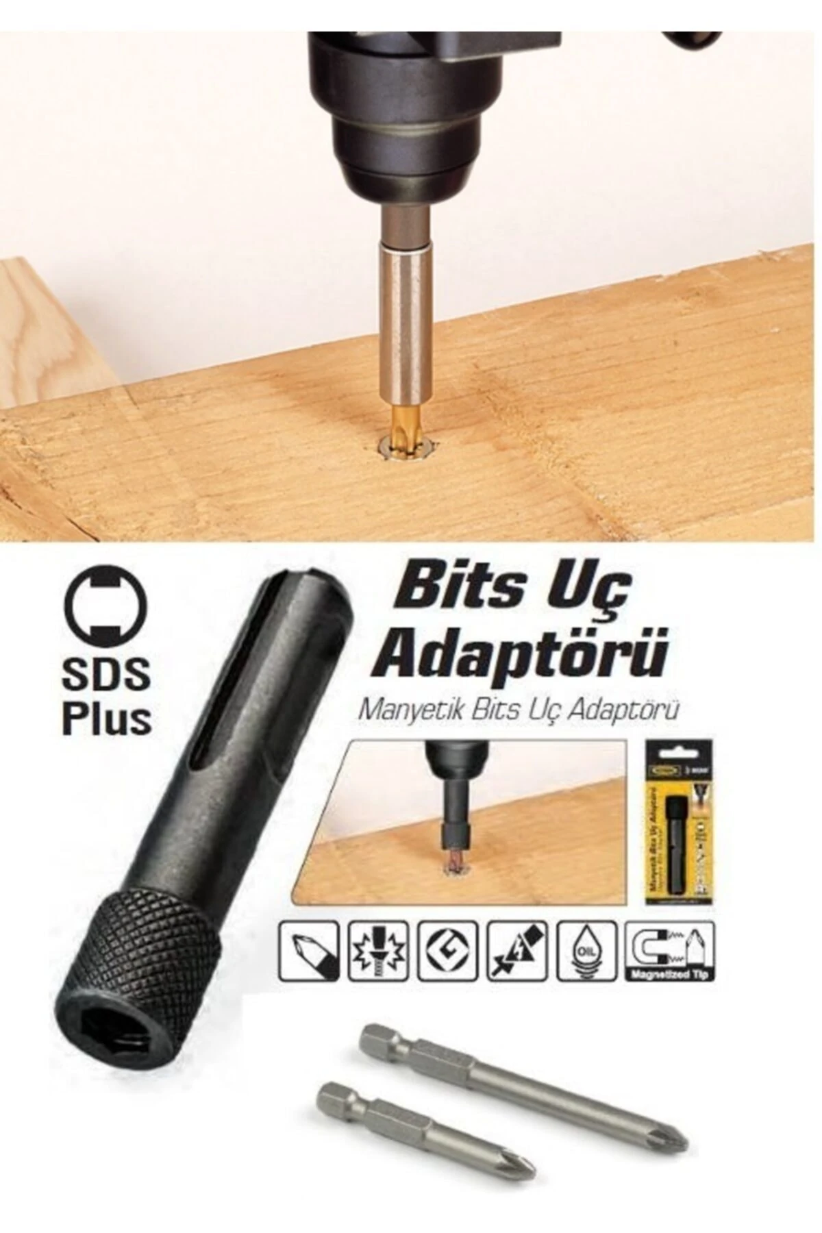 Beton Kırma Delme Kazıma Için Sds Plus Hilti Uç Seti Bits Adaptörlü Keski Murc Uç Takımı