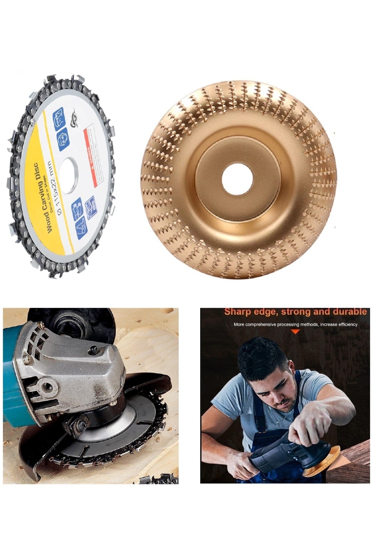 Ahşap Törpü Eğe Disk Ve Zincirli Testere Oval Oyma Açılı Taşlama Aşındırma Oyma Şekillendirme Set