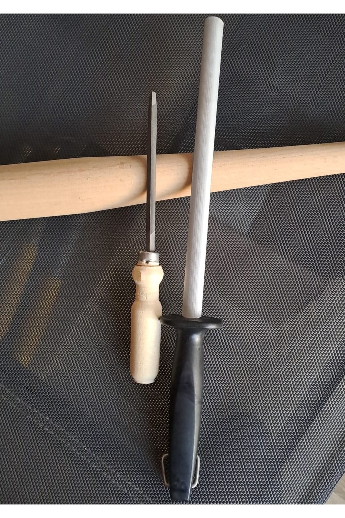 bıçak bileme oval masat ince eğe seti satır nacak bileme için 3 gen ege ve oval masat