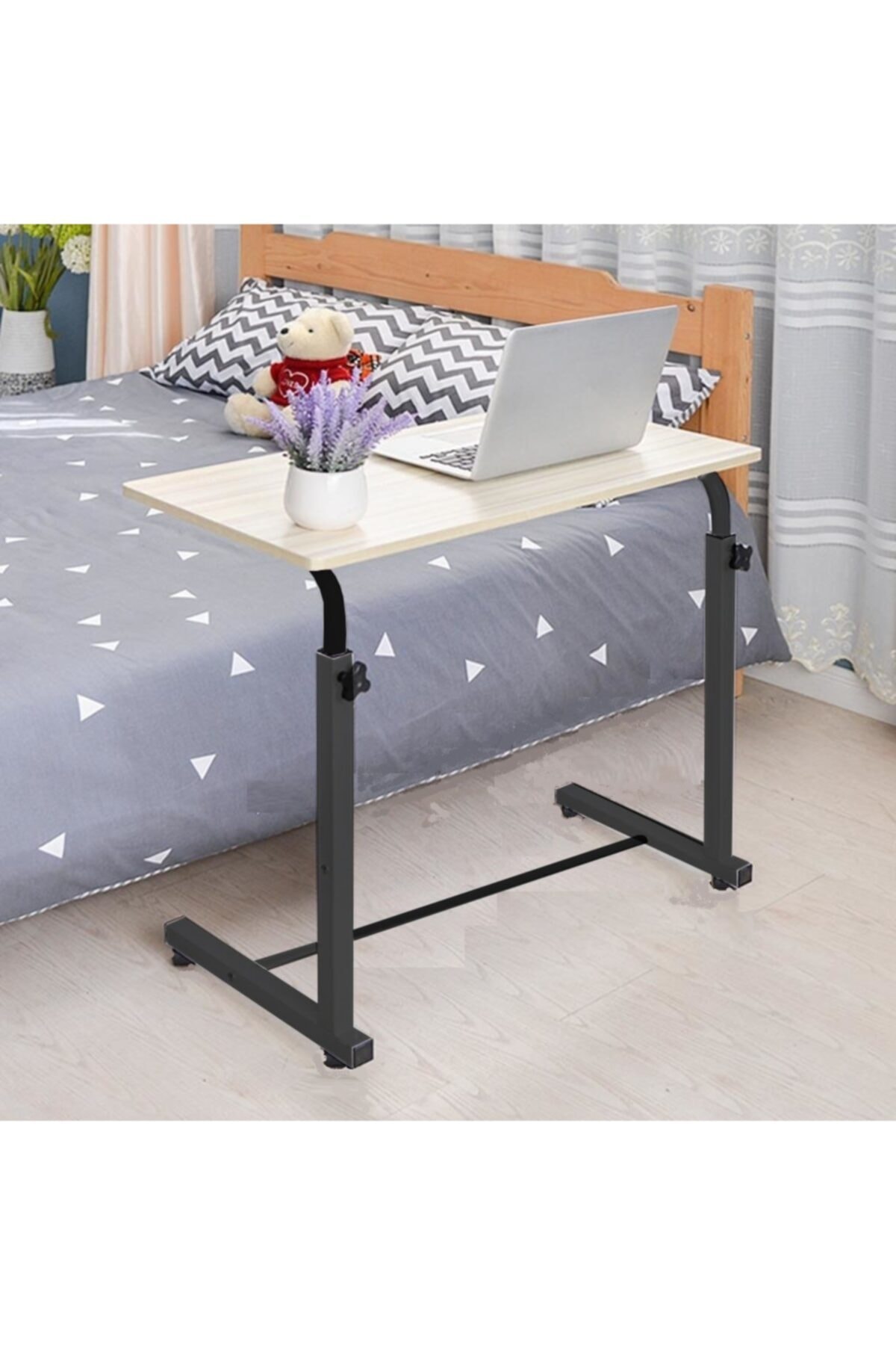 Ders Çalışma Notebook Laptop Masası Boyu Ayarlanabilir Çekyat Sehpası 60x44cm Öğrenci Ders Faliyet