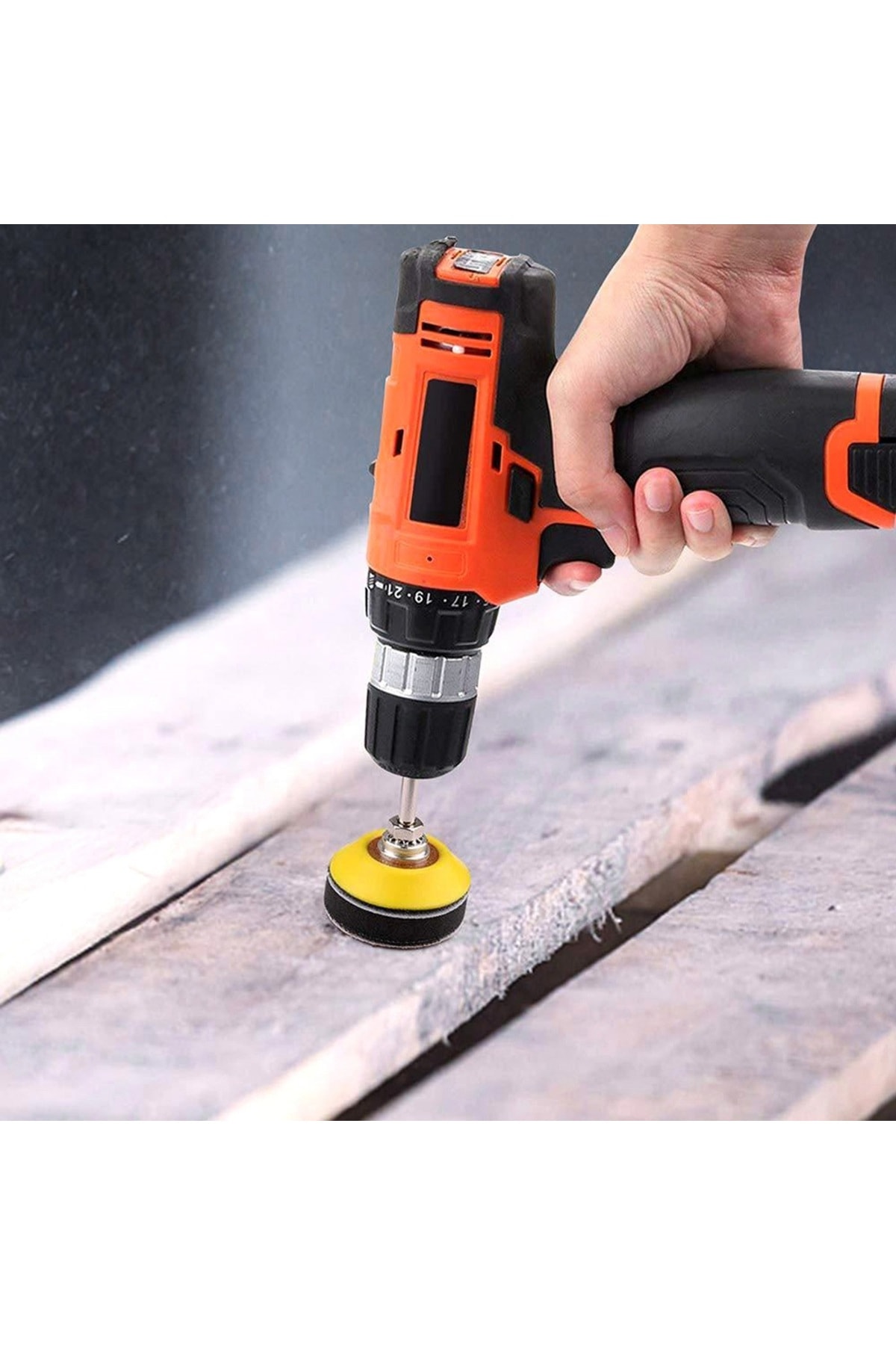 Dremel Tarzı Mini Kalıpcı Vız Vız Lar Için 5cm Zımpara Pedi Cırtlı 50mm Zımpara Tabanı (ZIMPARASIZ)