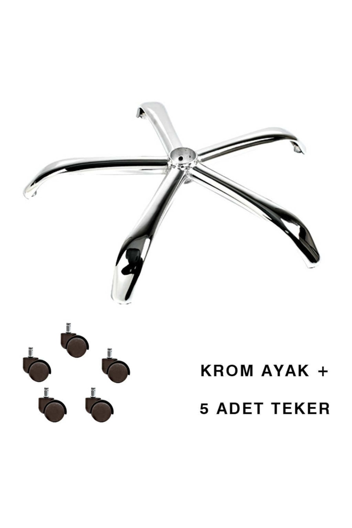 Metal Yıldız Ayak Bilgisayar Müdür Ofis Koltuğu Için Ahtapot Ayak Ve Tekerlek
