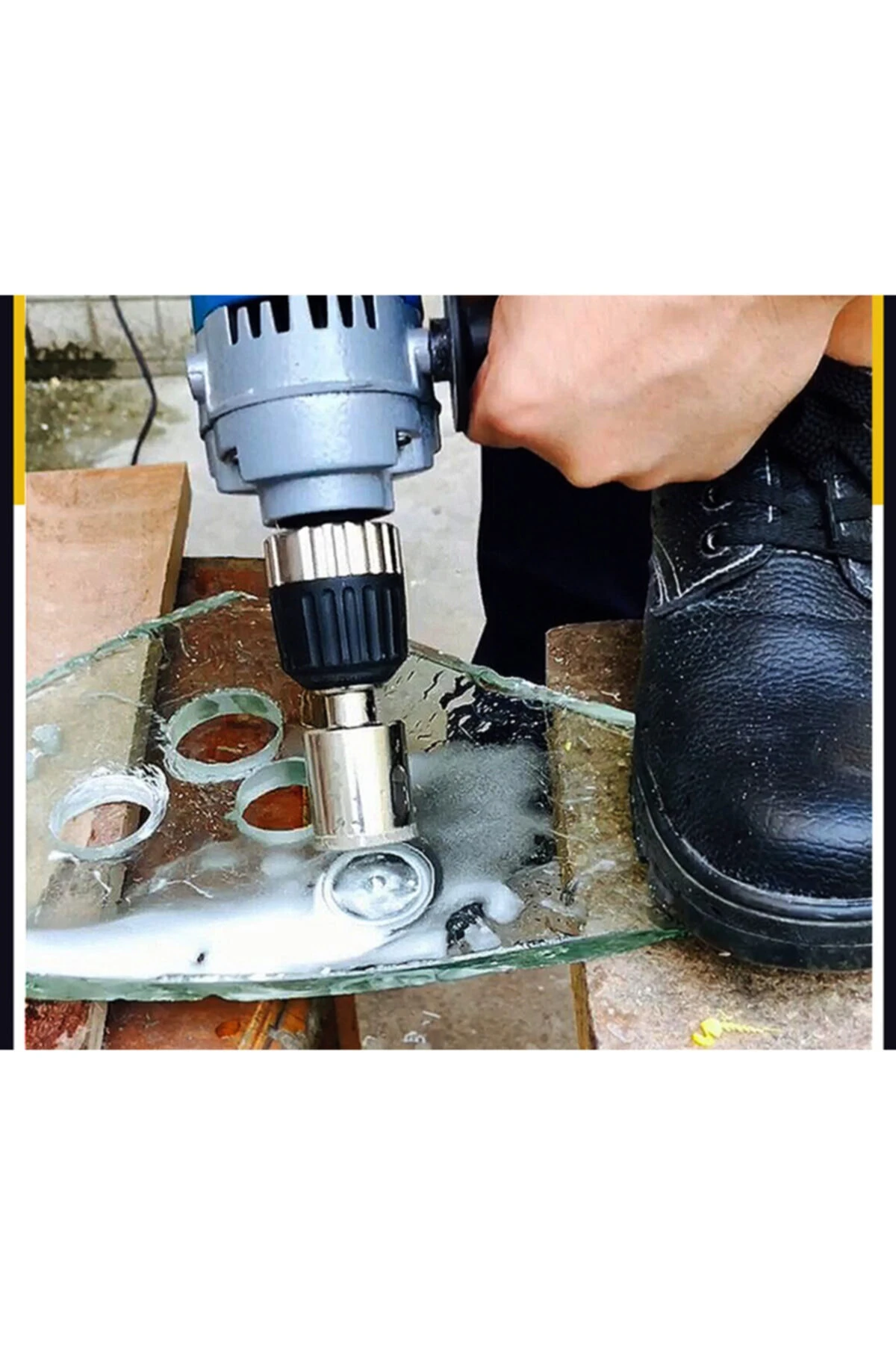 Cam Fayans Mermer Granit Delme Pancı Boru Tipi Elmas Karot Uç 18mm