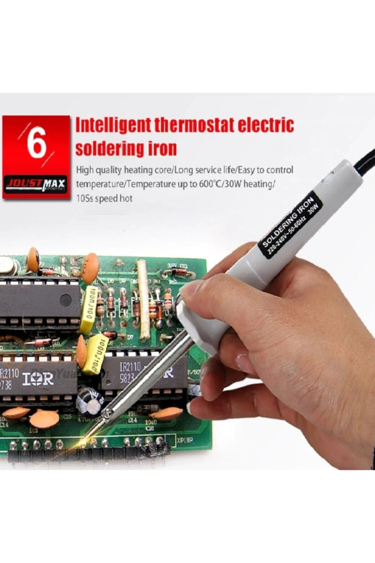 30w Kalem Havya Seti Lehim Makinası Pompa Pasta Zımpara Lehim Standı 6 Parçalı Set