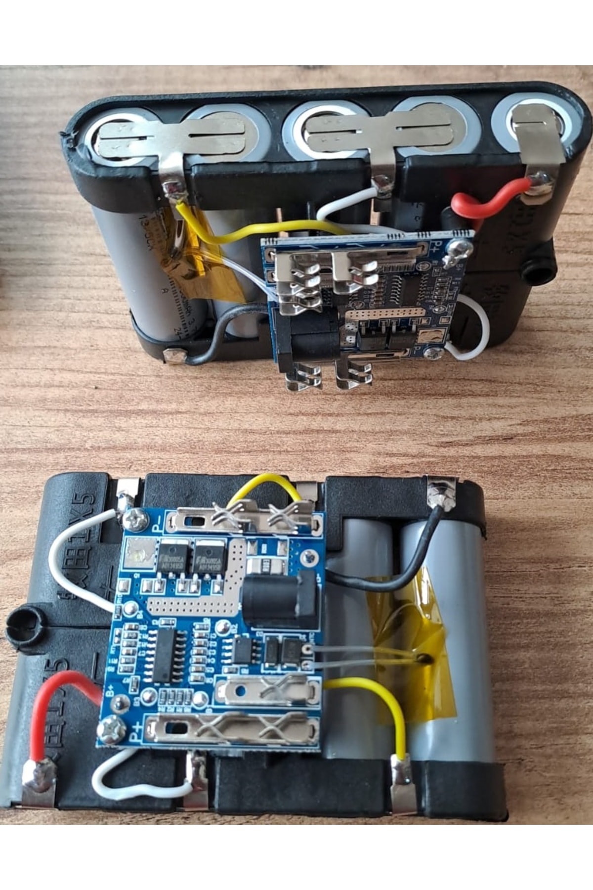 Şarjlı Batarya Grubu 5 Li 18650 Li-ion Pil 18v 2000 Mah Pcbli Şarj Bms Devreli Pil Seti Okul Proje