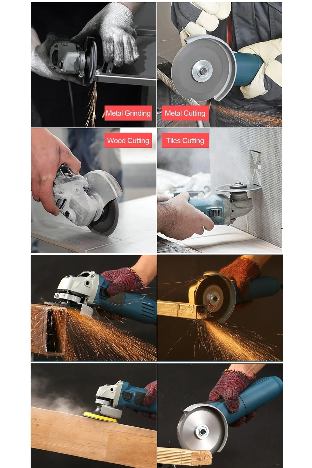 900w avuç taşlama makinesi 100/115mm spral taşlma slikon kordonlu sökme anahtarlı