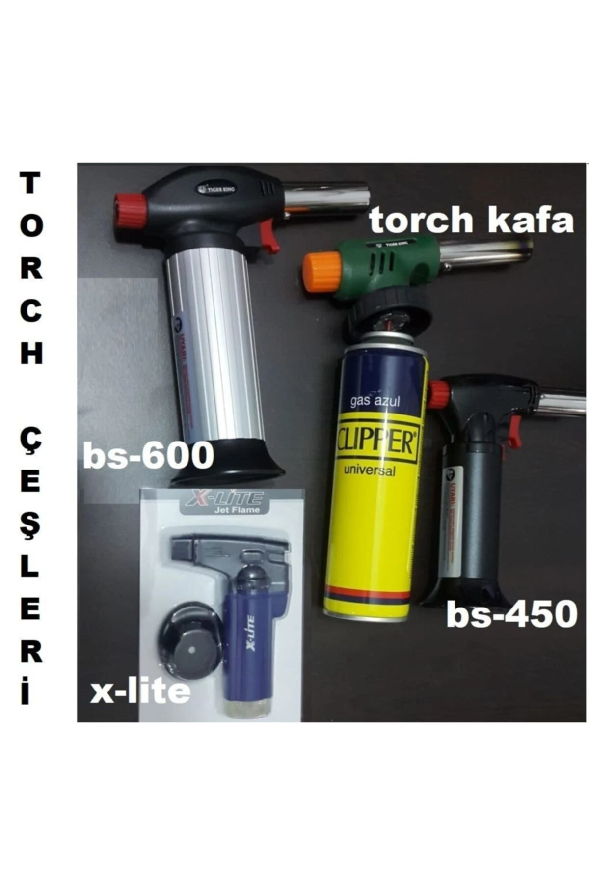 Bs-600 Bütan Gaz Torch Pürmüz Yüksek Alevli Çakmak Pürmüs Torch Kafalı Büyük Boy