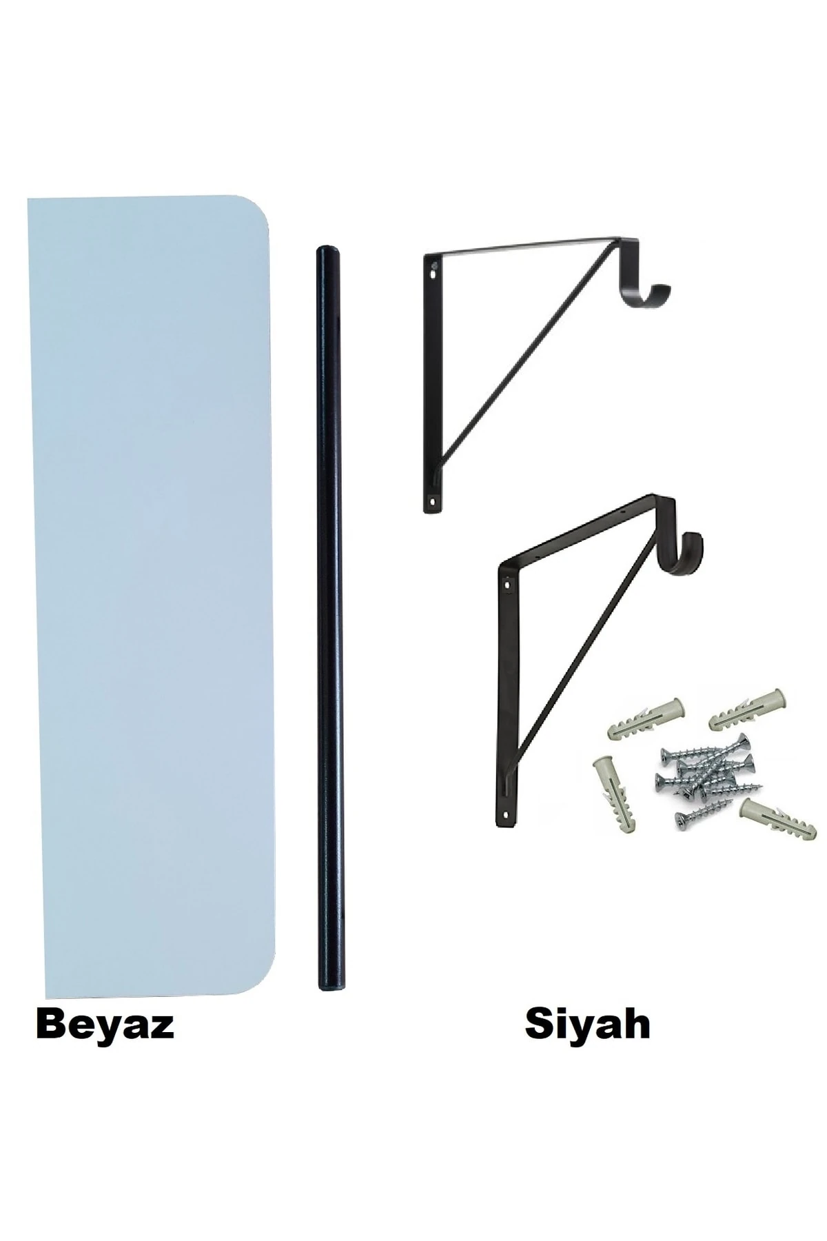 Duvar Rafı Fortmanto Askılık Elbise Asma Kitaplık Için Raf Askılı Etejer