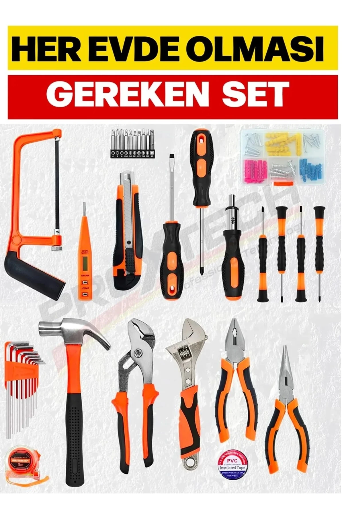 05 Parça Profesyonel Çanalı Alet Takımı Pense ingiliz lokma saatçi çekiç yan keski boru anahtar seti