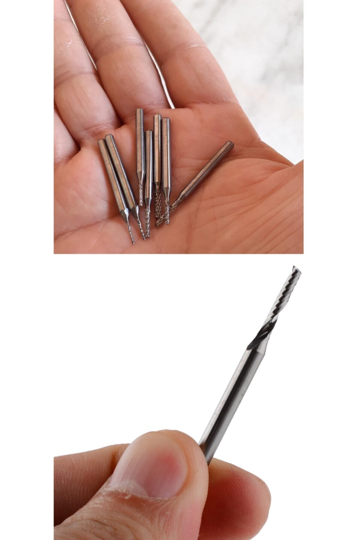 Dremel Benzeri Kalıpçı Taşlama Cnc Karbür Uç Seti Yoğun Çelik Tungsten 7 Parçalı 3.2 Çap Mil Freze