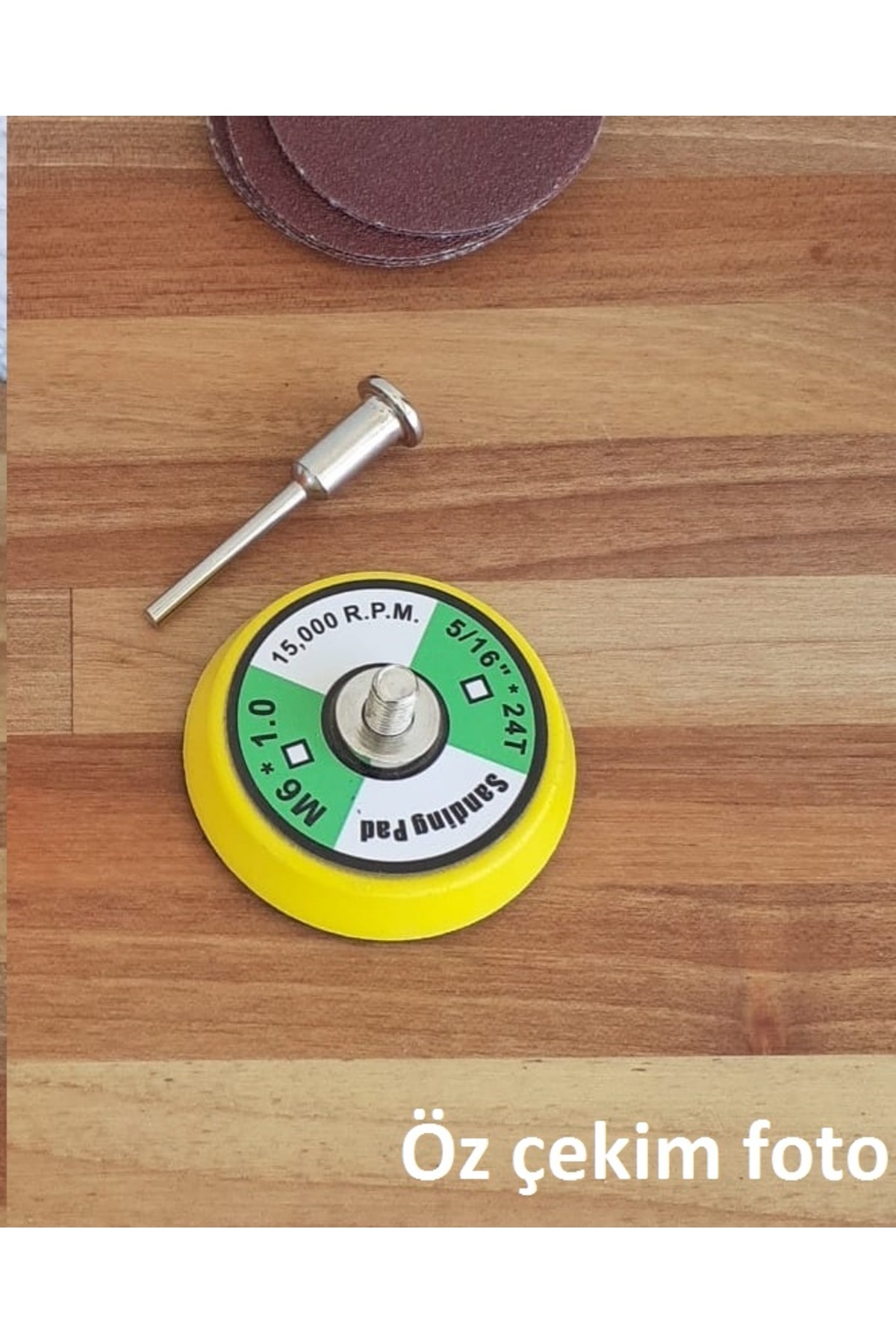 Dremel Tarzı Mini Kalıpcı Vız Vız Lar Için 5cm Zımpara Pedi Cırtlı 50mm Zımpara Tabanı (ZIMPARASIZ)