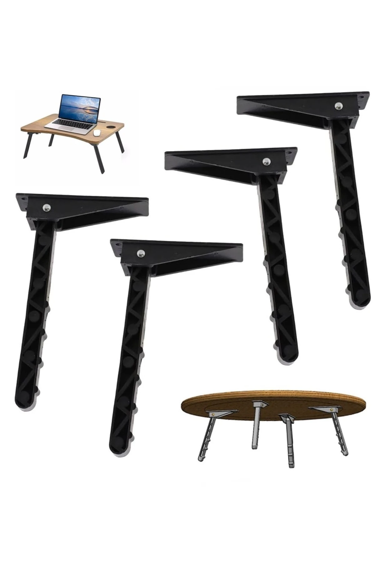 Yer Sofrası Ayağı Katlanır 4 Adet, Sevis sehpası Sini Ayakları Katlanır plastil 4 adet Ayak seti