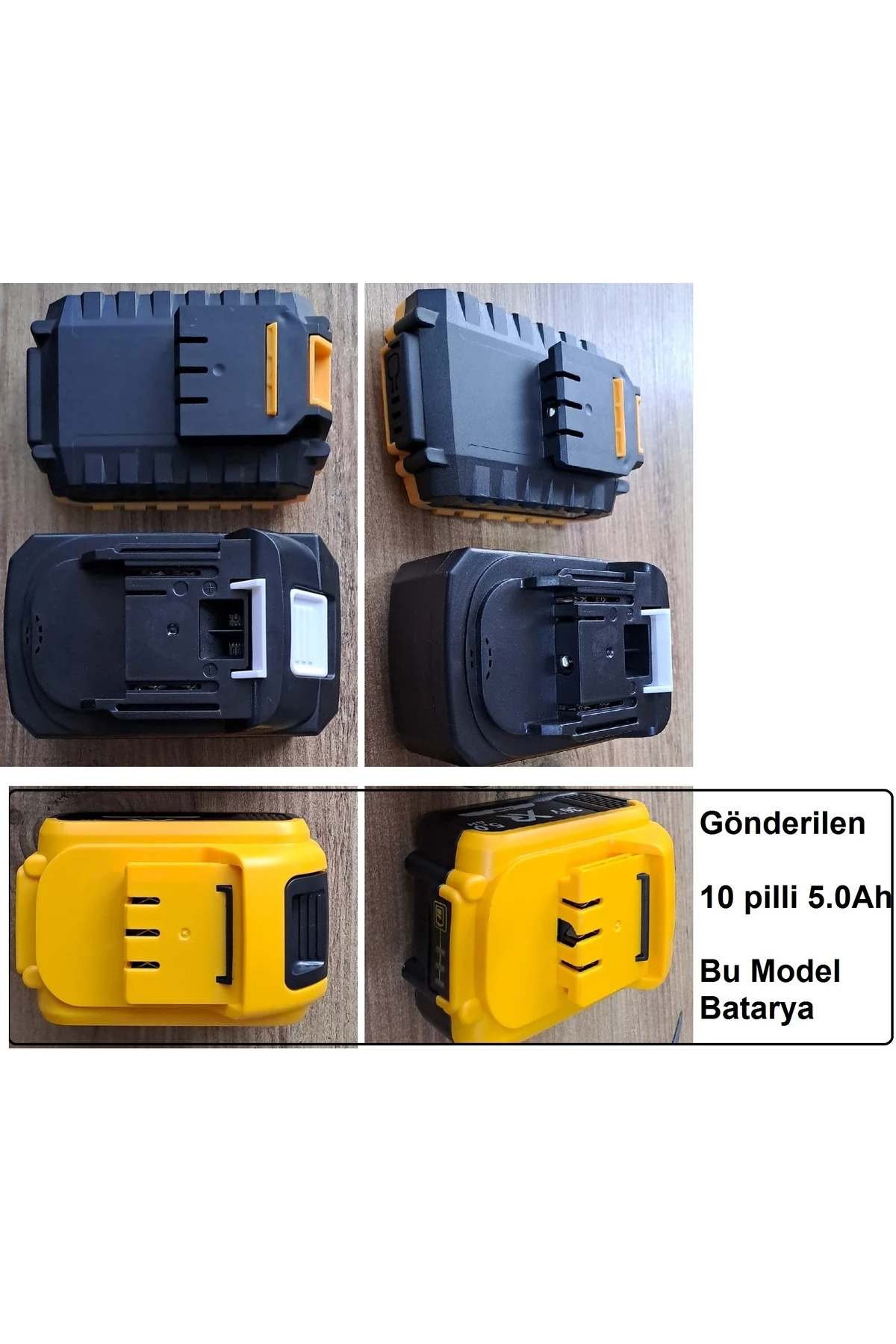 Şarjlı Matkap Için Yedek Batarya 18v 21v 36v Volt Şarjlı Makine Aküsü 10lu 18650 pil grubu 5.0 Amper