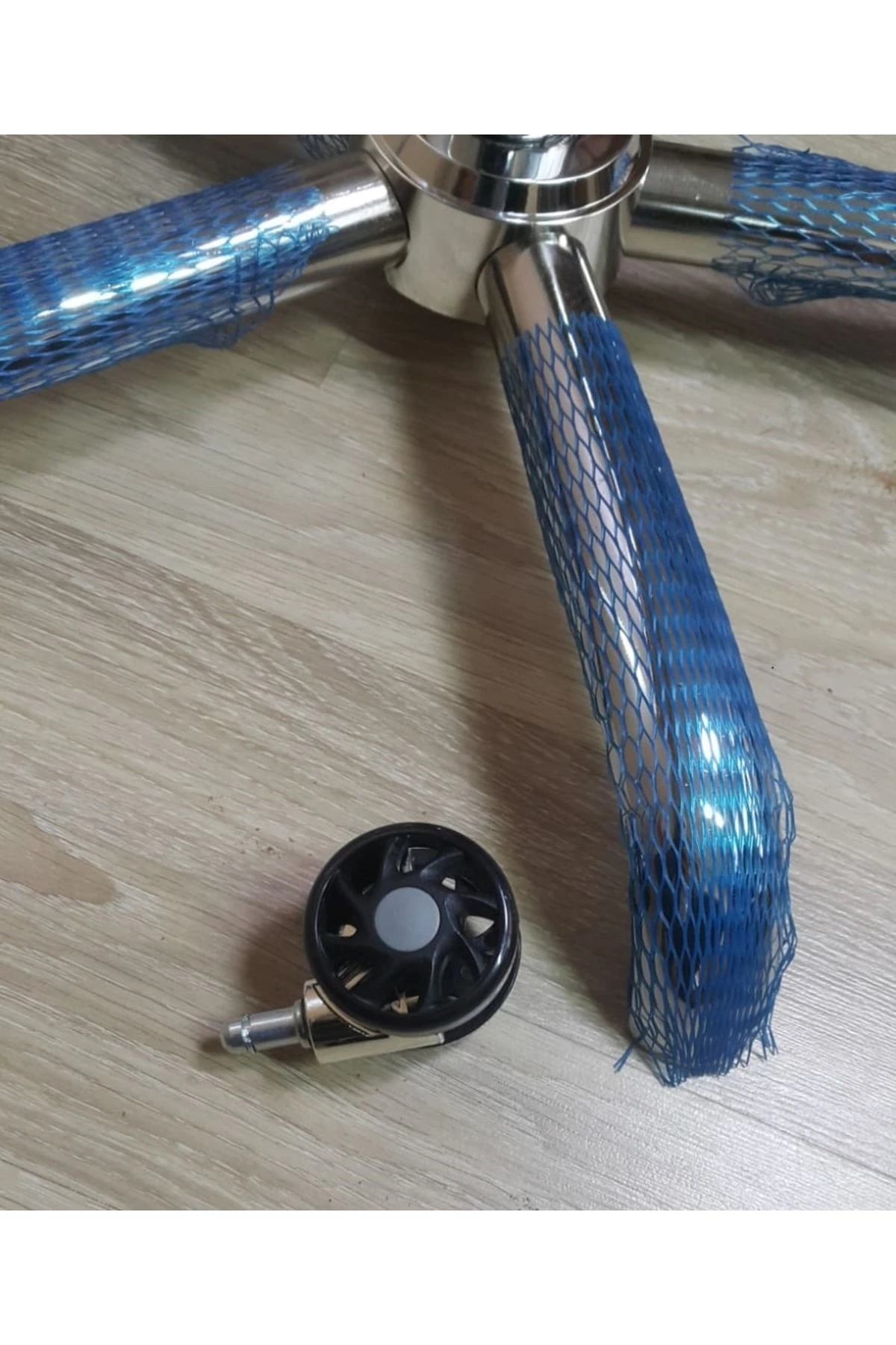 Ofis Koltuk Tekerleği Krom Görünümlü Spor Lüx Tekerlek 5li Set Yüksek Kalite