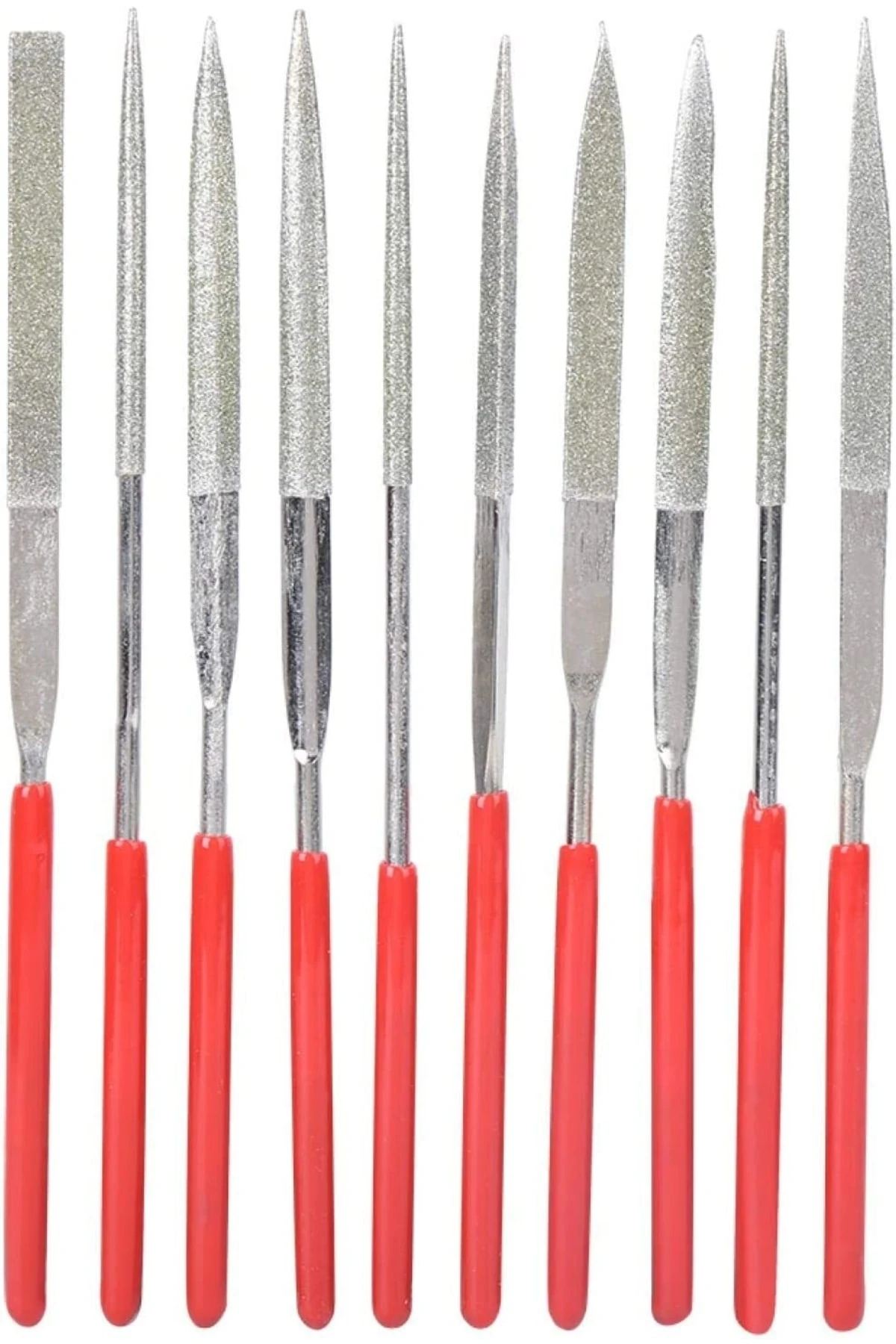 Diamond Elmas Eğe Seti Metal Cam Takı Kuyumcu Hassas Eğeleme Takımı 10 Adet Cam Metal Porselen