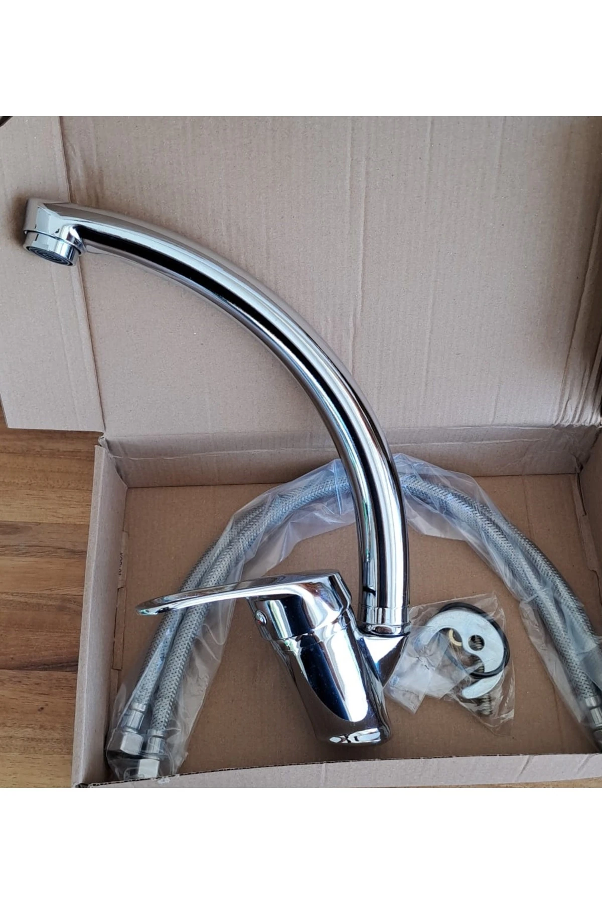 Mutfak eviye Lavabo Banyo Batarya Seti Tasarruflu musluk çeşme 3 Parça pirinç Takım