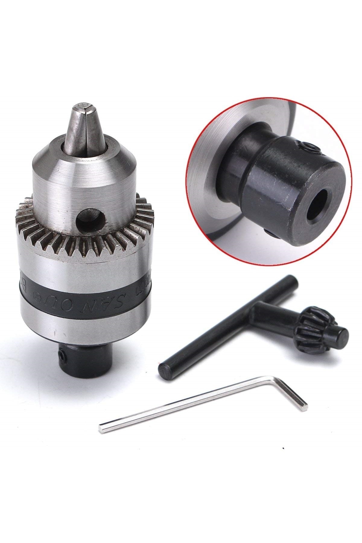 Motor Için 13mm Mandren Ve 5mm Kaplin Adaptör Seti Okul Proje Ödev Hobi Uygulama