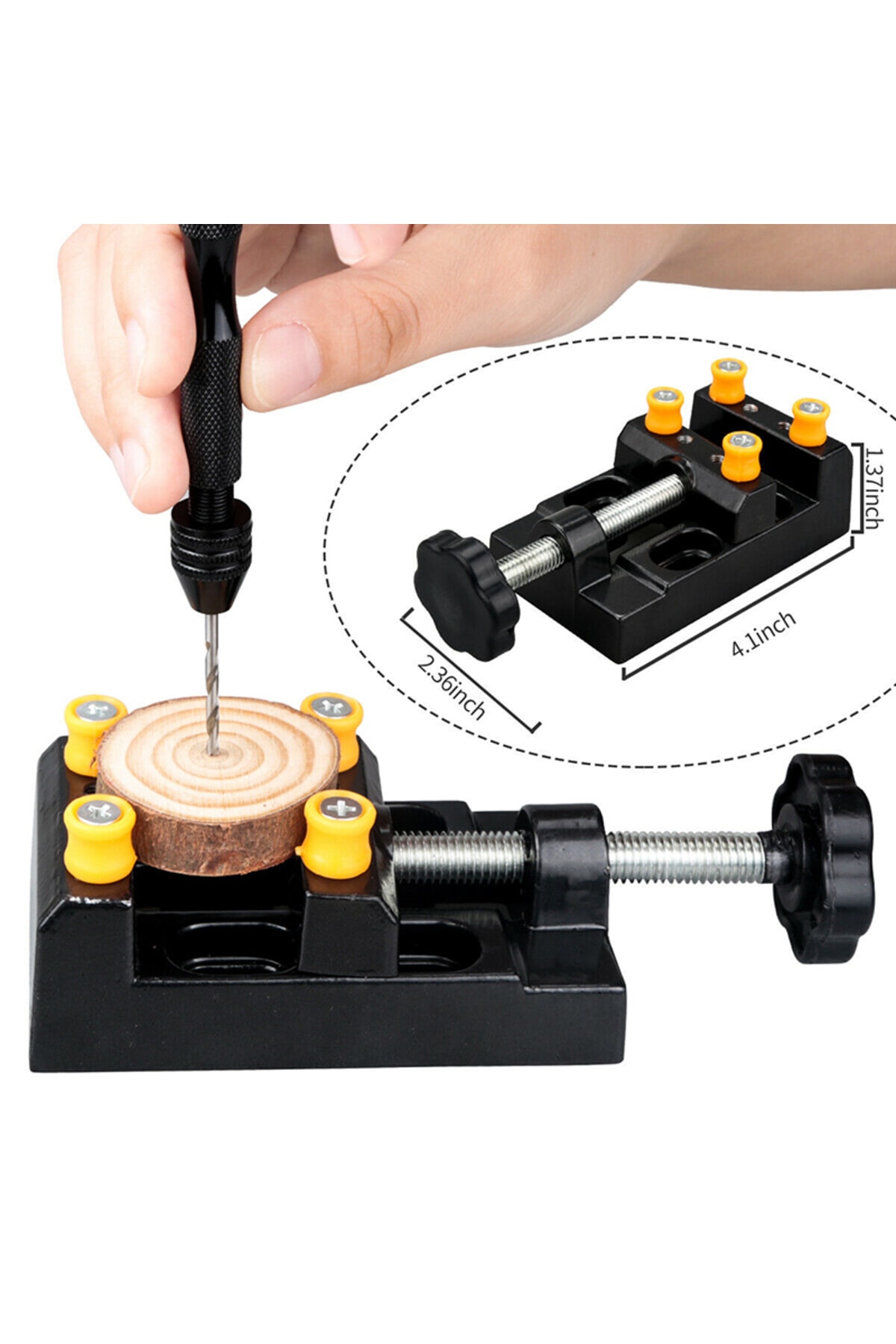 Düz Ağız Alüminyum El Mengenesi Kalıpçı Matkap Işkencesi  55 mm