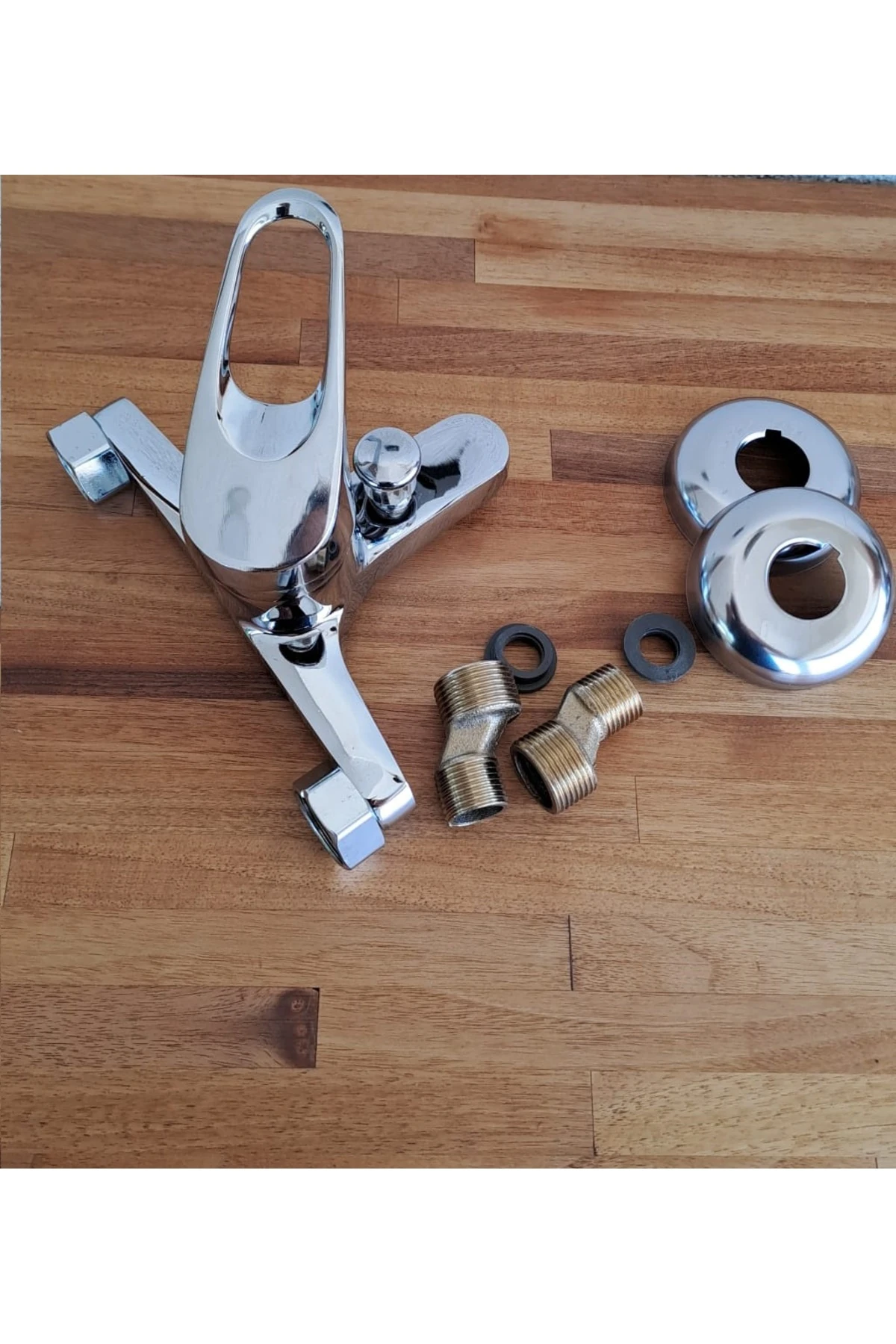 Banyo Duş Bataryası Mix Sıcak Soğuk Banyo Çeşmesi Prinç Tasarruflu Armatür