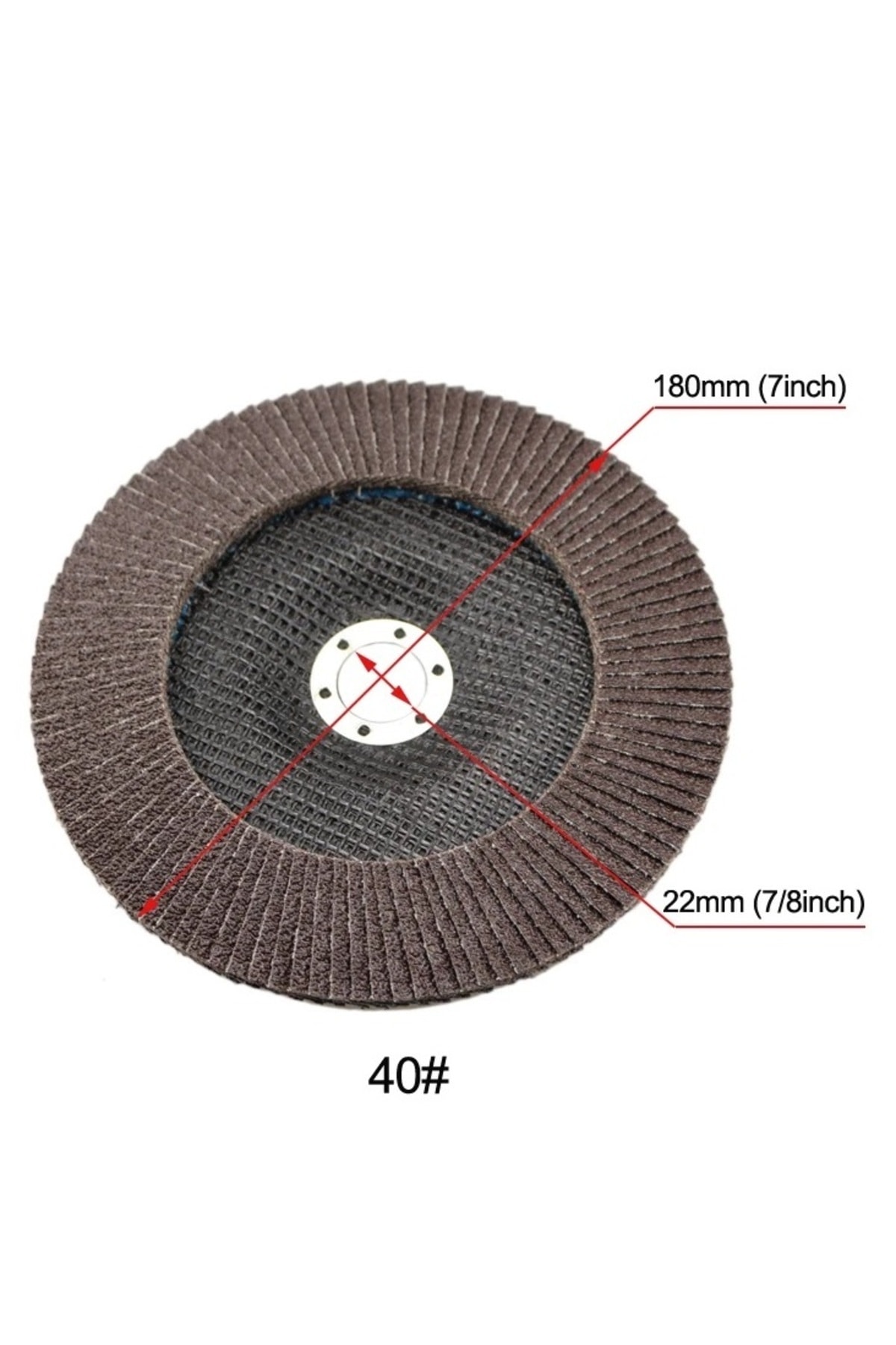 180mm flap disk zımpara Seti taşlama makinesi için büyük form metal ahşap zımparalama diski 5 adet