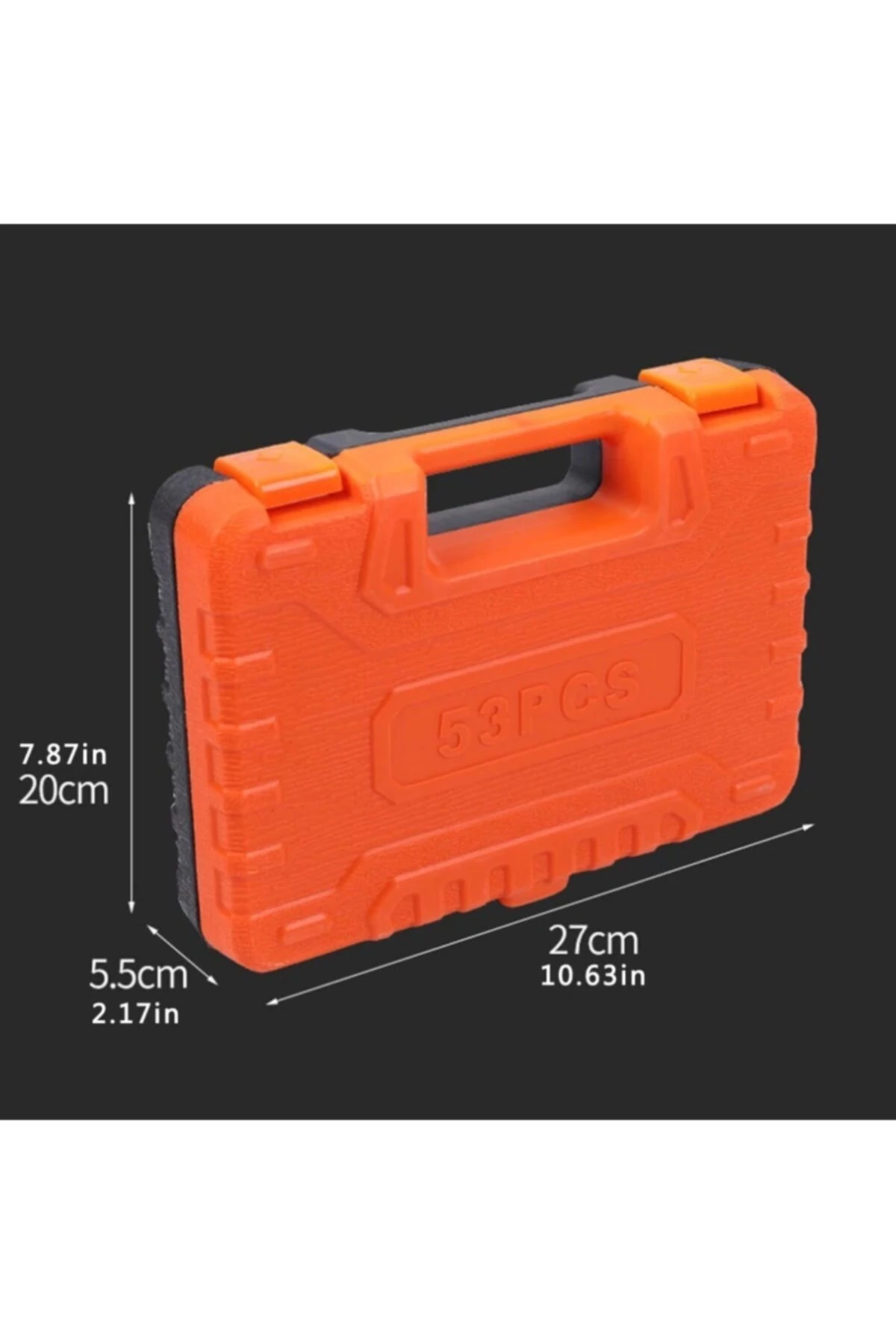 53 Parça Lokma Takımı Otomatik Cırcırlı 1/4 Uzatma Kolu Hex Adaptörlü Çantalı Set 1/4'' Profesyonel