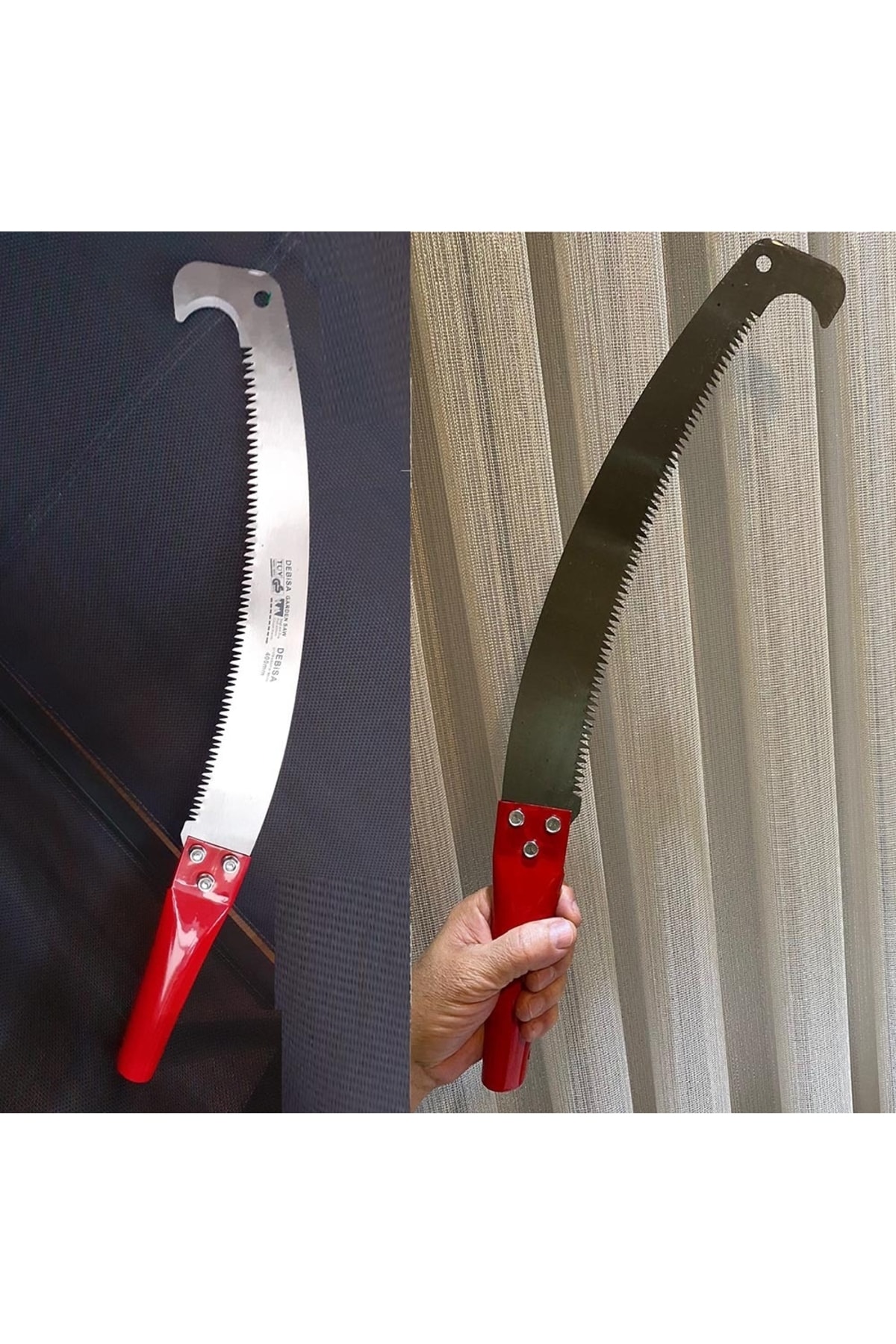 Yüksek Ağaç Dalı Budama Çalı Kesme El Testeresi Sırık Sap Takılabilir Tepe Testeresi (SAPSIZ)