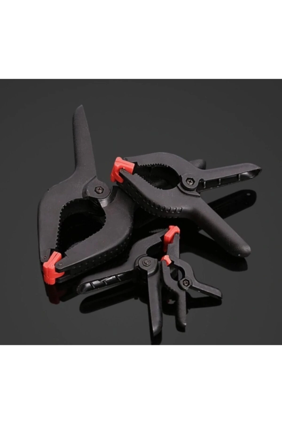 Mandal Tipi Mengene Işkence Plastik Kelepçe Güçlü Mafsallı Çene 4 Parça Kıskaç Mengene