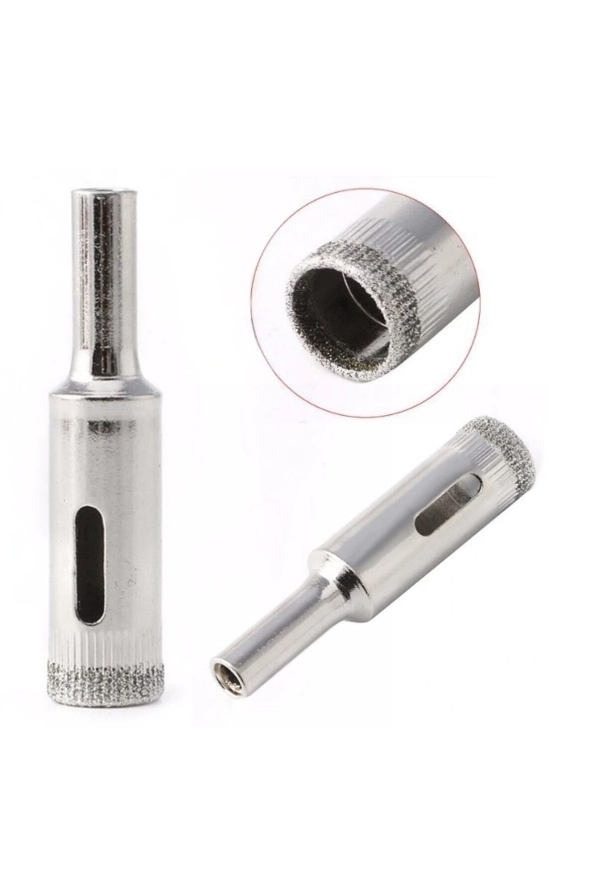 Cam Fayans Mermer Granit Porselen Delme Pancı Boru Tipi Elmas Karot Uç 12mm 16mm 18mm (3LÜ)