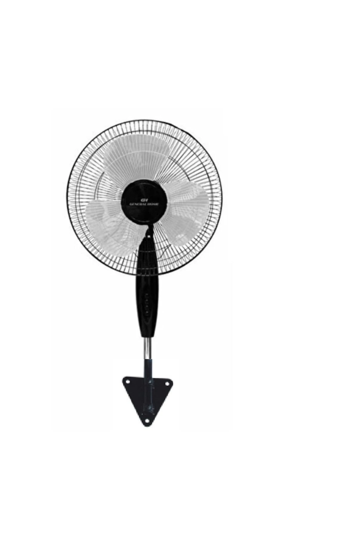 Duvar Için Hava Vantilatörü 90 Derece Döner Kafa Duvar Montajlı Pervane 40cm 55w Siyah Fan