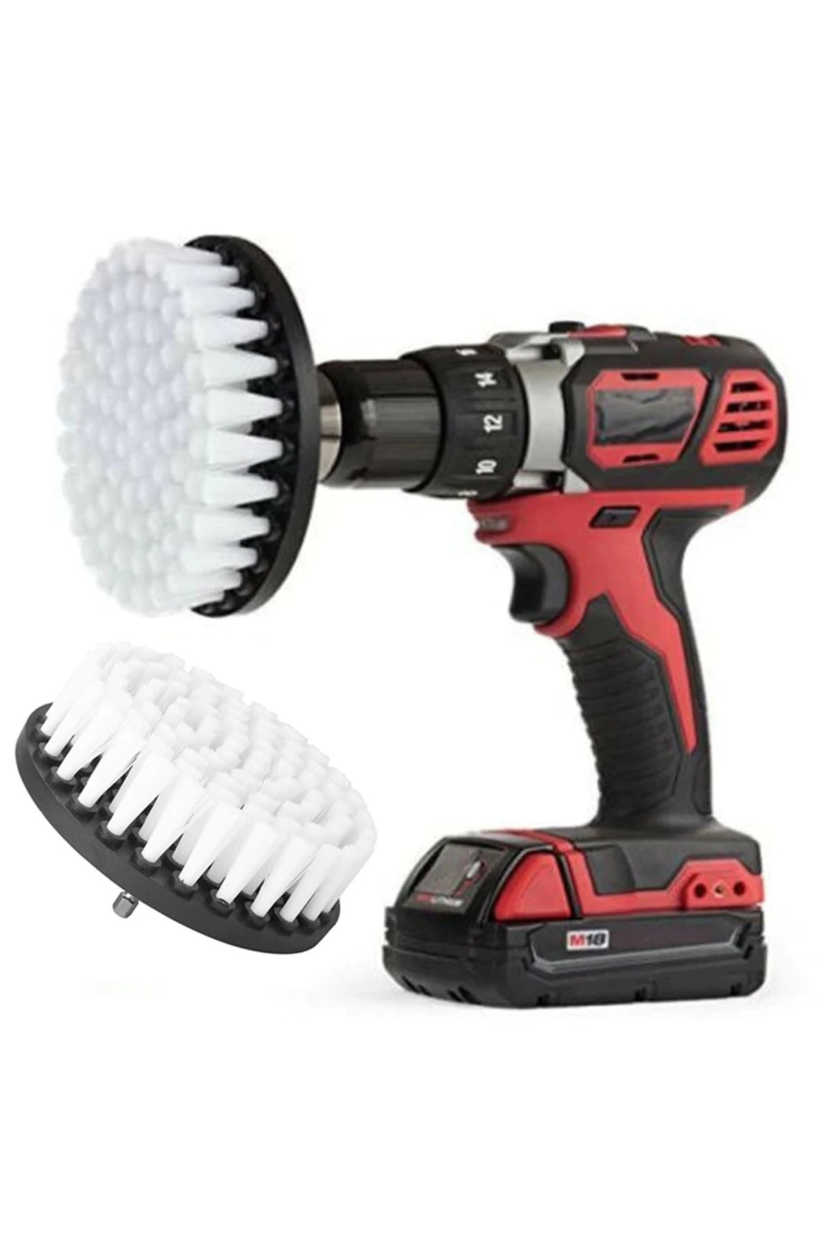 Matkap Uyumlu Temizleme Temizlik Fırçası Halı Ev Araç Sanayi Temizlik Fırçası 10cm Oval Pimli Fırça