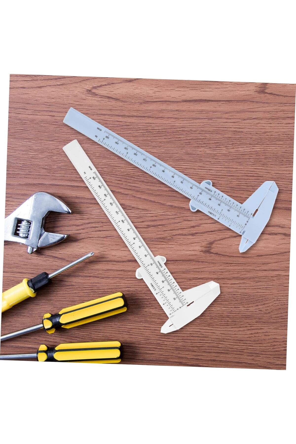 Ayarlı Gönye (45-90 Derece) Sürgülü Kumpas ve Marangoz Kalemi seti