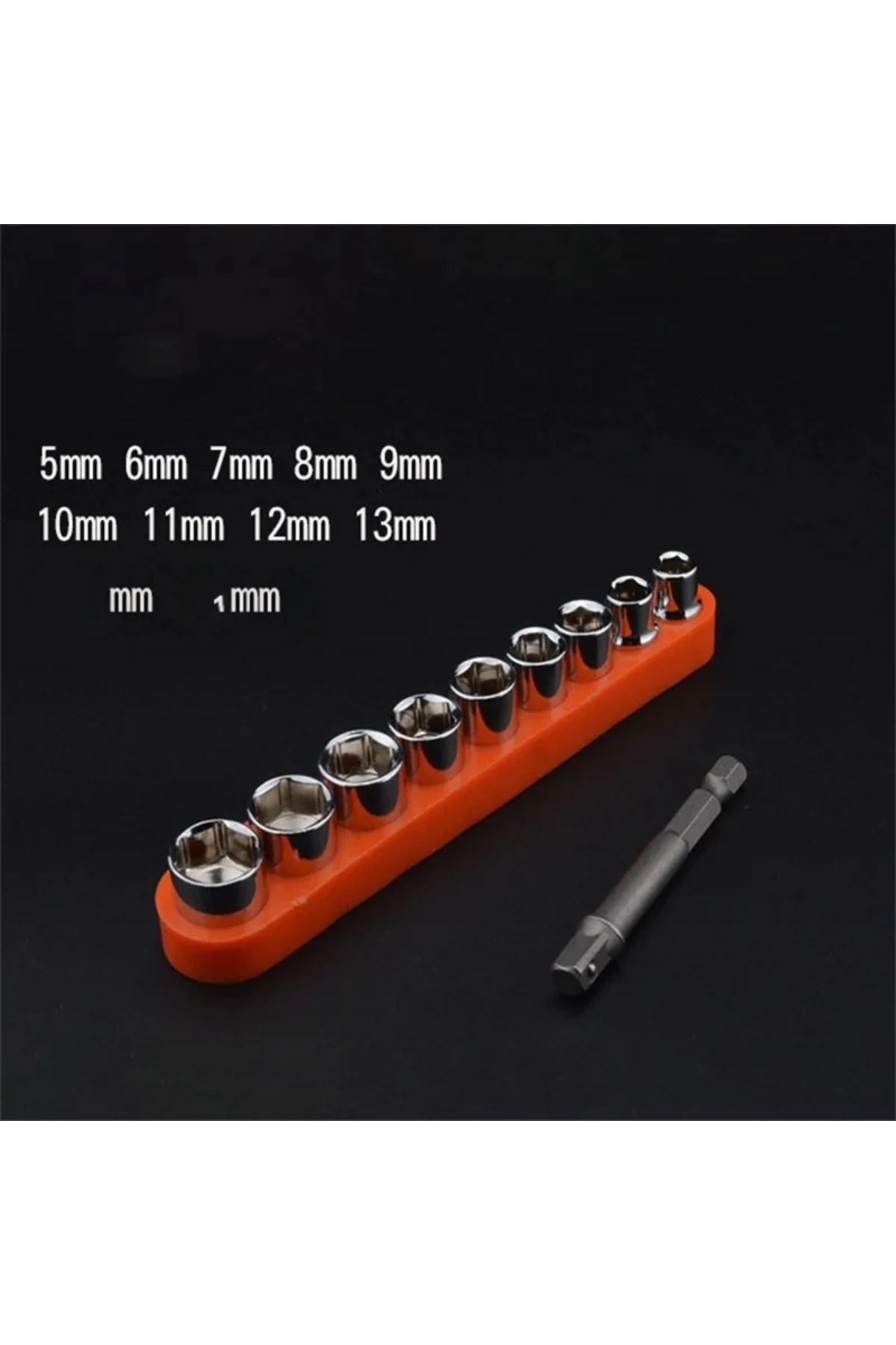 Fonksiyonel 1/2 ve 3/4 Cırcır Kollu Lokma seti 12 Parça Lokma Anahtar Takımı Somun Sökme adaptörlü