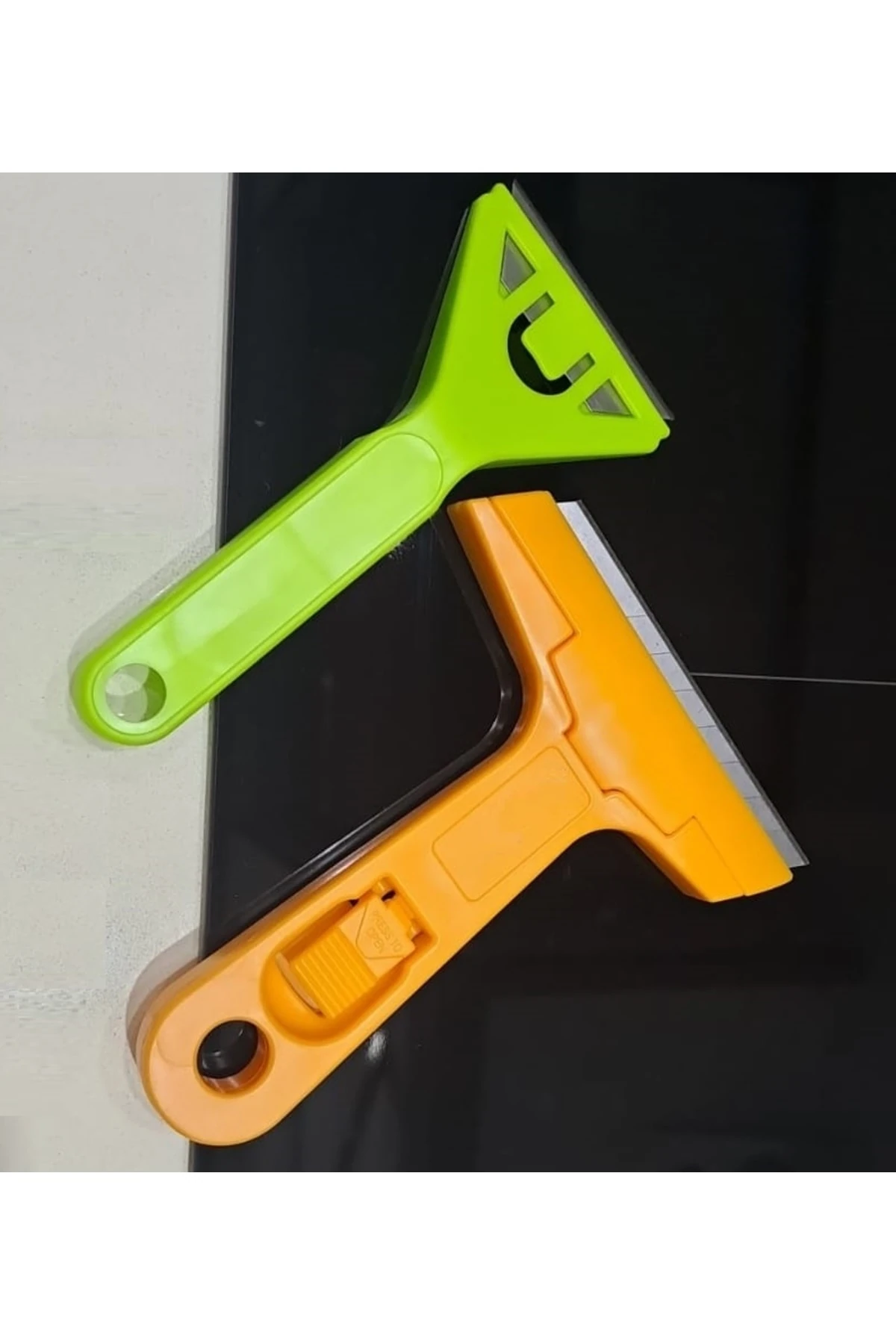 Cam Ocak Kazıma Temizleyici Buz Sökücü Spatula Seti Mutfak Fırın Ocak Fayans 4lü Hassas Set