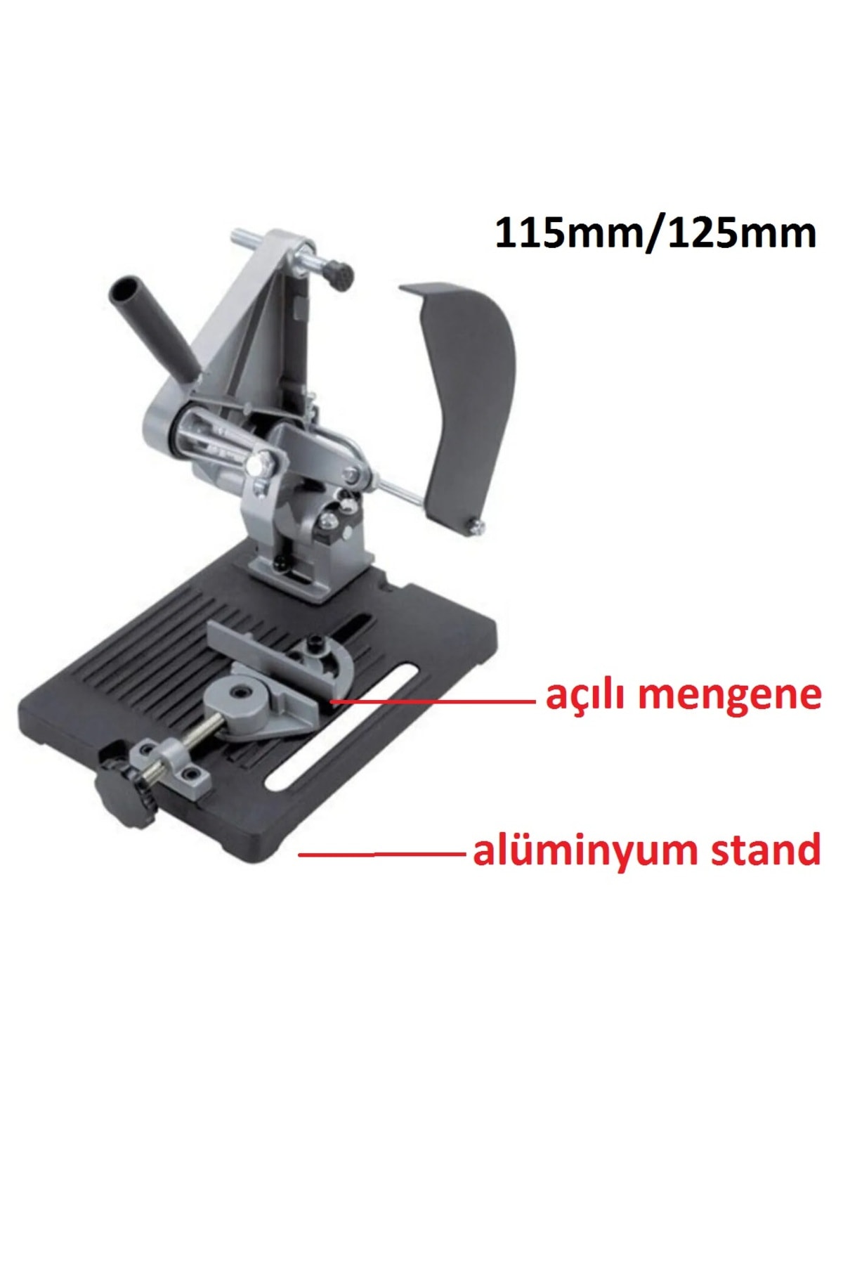 Açılı Kesme ve Taşlama Standı Avuç Taşlama Tezgahı Sehpası 115-125mm alüminyum stand
