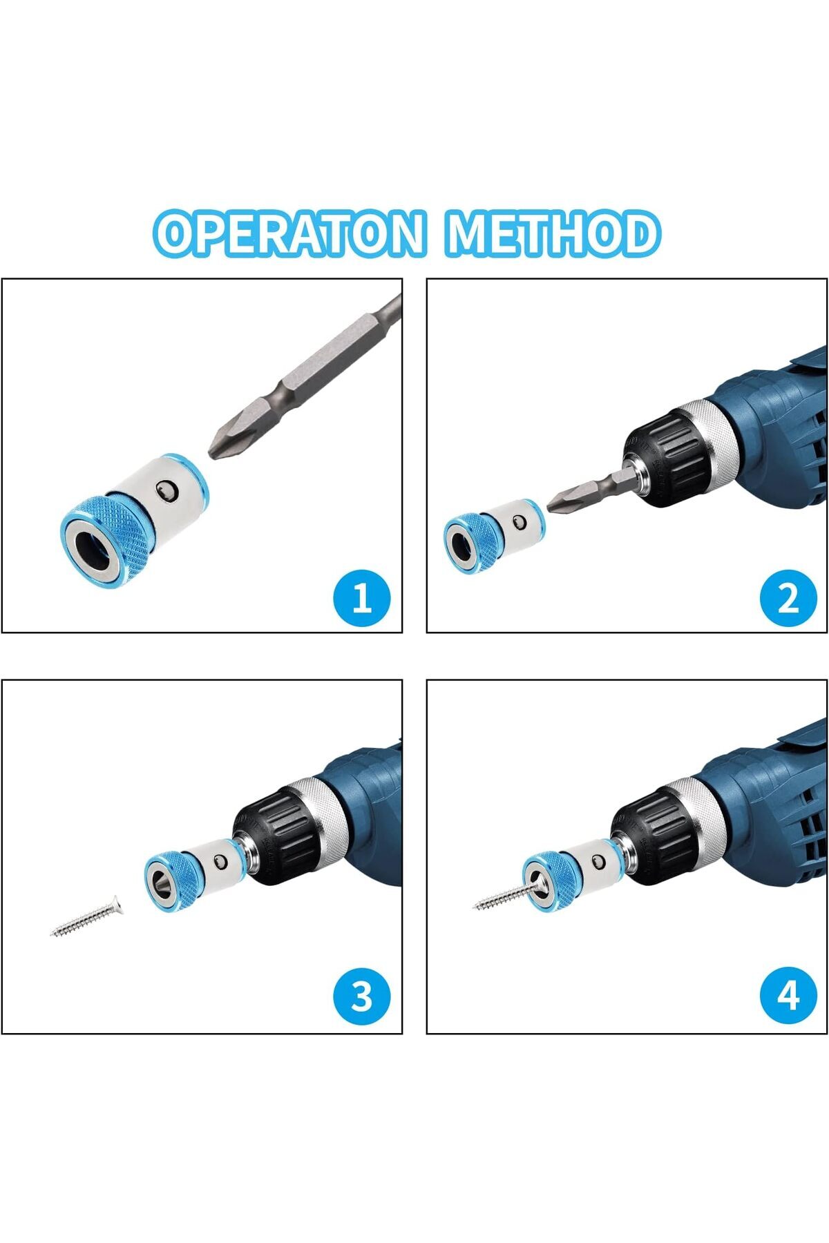 Manyetik mıknatıslama halkası Manyetik Vida Tutucu  hex 1/4 ph pz yıldız matkap ucu için güçlü 2li