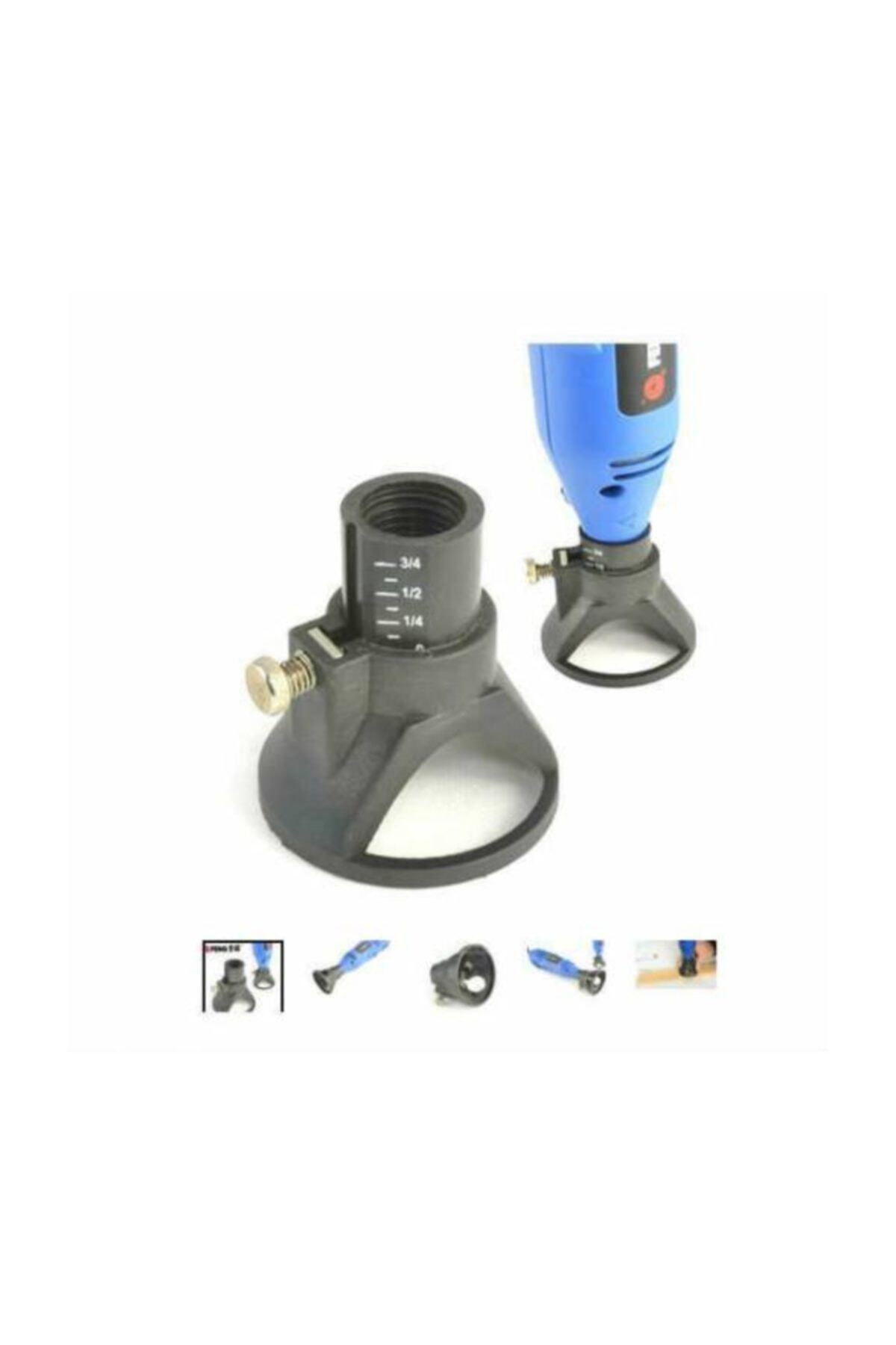 Dremel Proxxon Cihazlar Için Sabitleme Dik Delme Aparatı 6 Adet Hss Freze Uç Seti