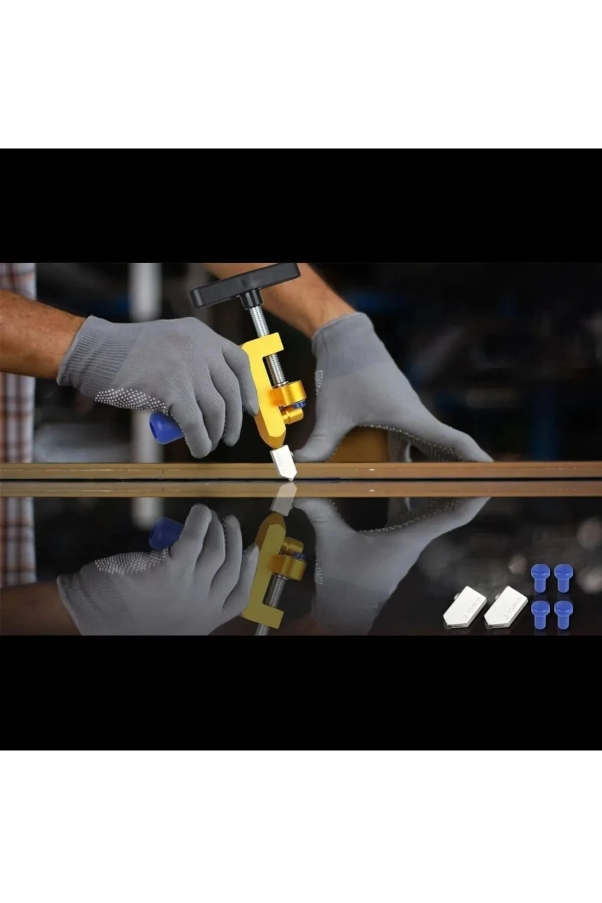 El Tipi Seramik Fayans Cam Kesme Makinesi 2 Elmaslı