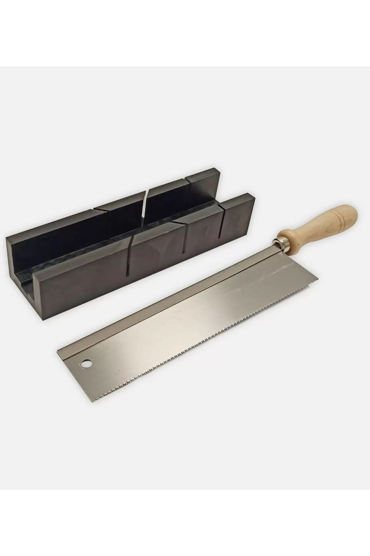 Gönye Köşe Kesim Kutusu Marangoz Hobi 90 45 Dereceli Kesim Aparatı Eğik Kesme Kılavuzu