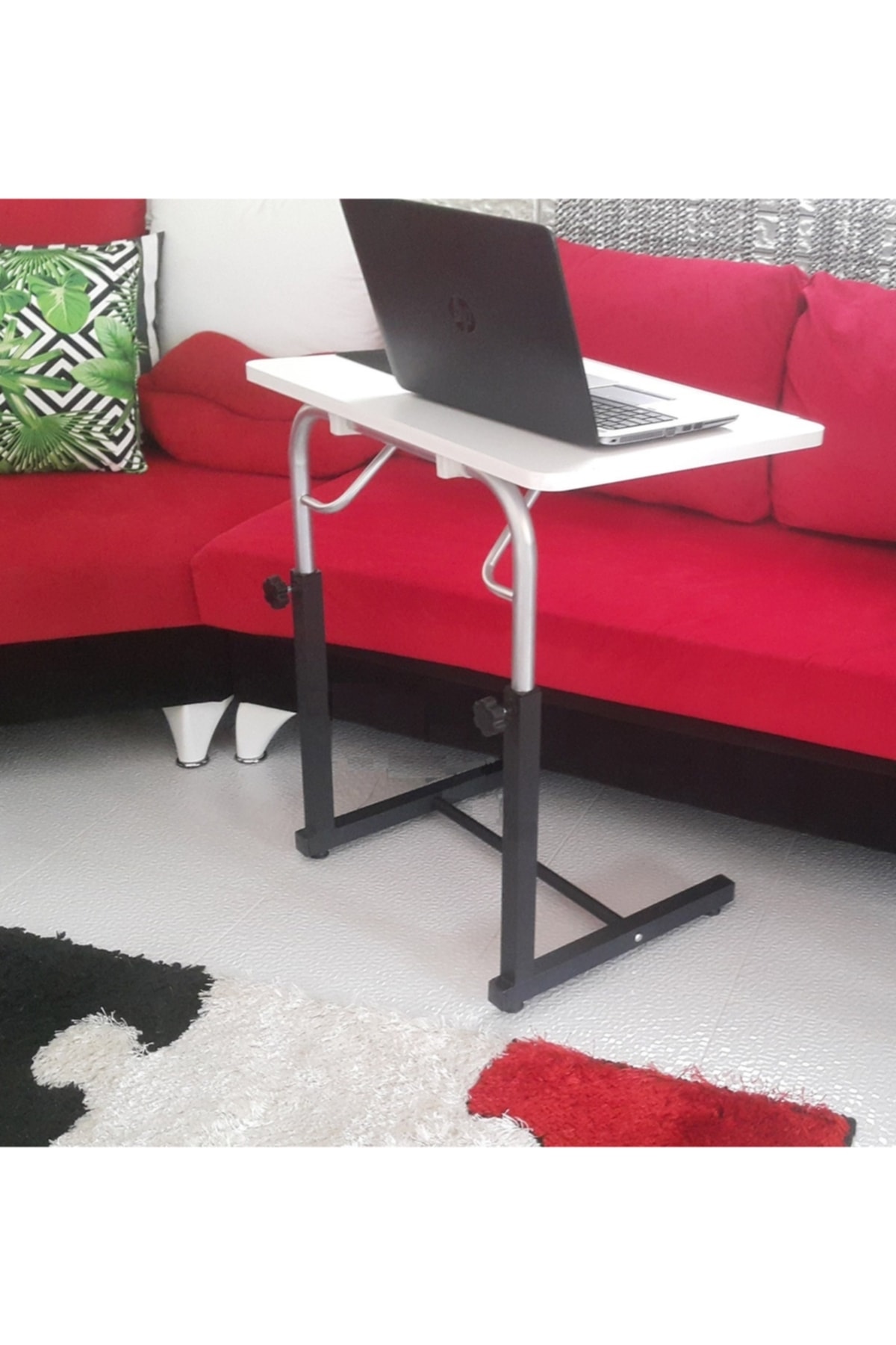 Notebook Laptop Sehpası Bilgisayar Ders Çalışma Masası Eğim Yükseklik Ayarlı Katlanır