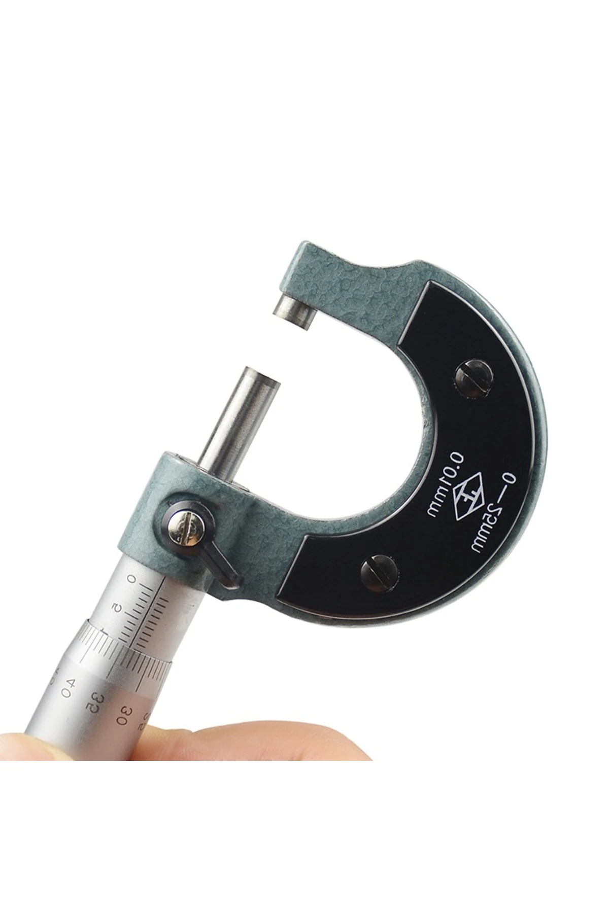 Mekanik Mikrometre Kalınlık Ölçer Hassas ölçüm kumpas 0-25 mm 0.01 mm ölçme