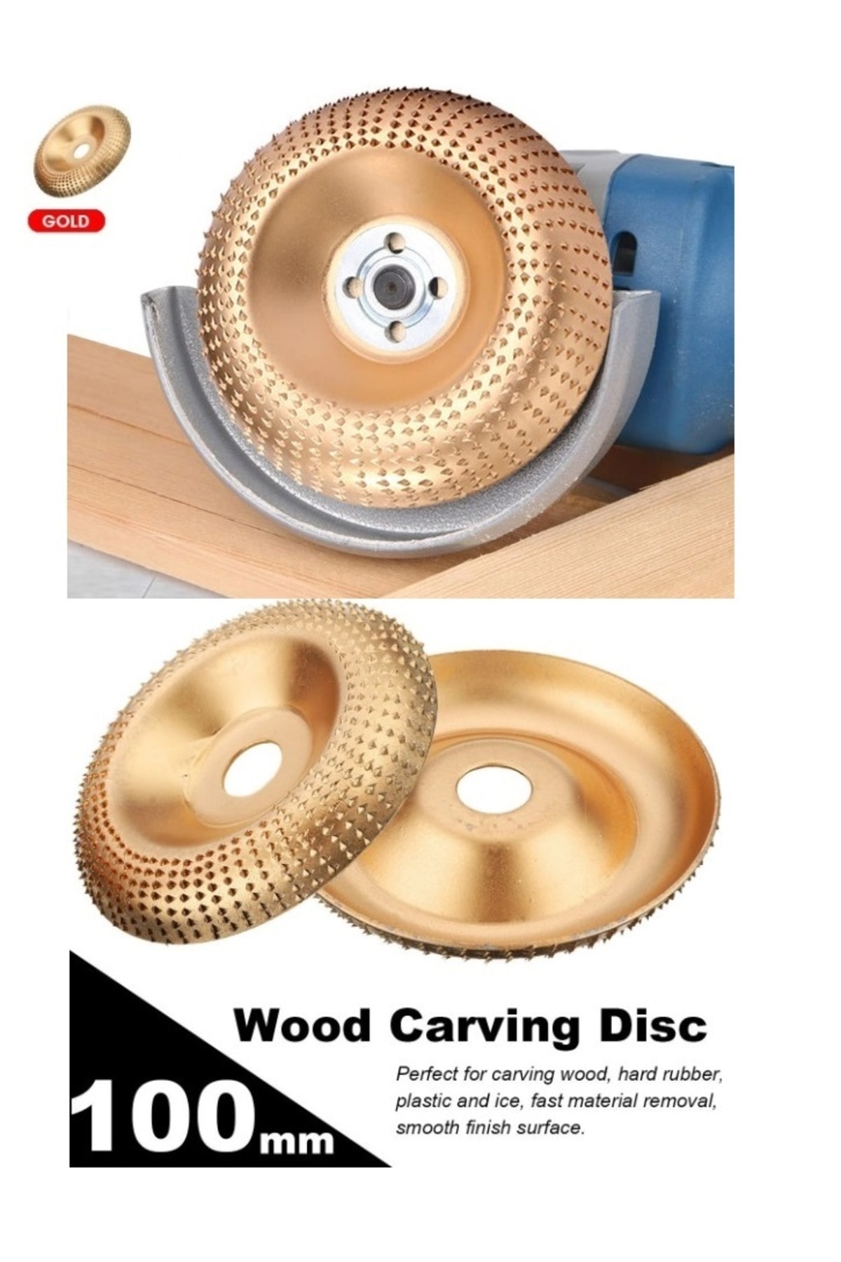 Ahşap Törpü Eğe Disk 100mm Kuksa Tabak Oval Oyma Açılı Taşlama Diski Aşındırıcı Oyma Şekillendirme