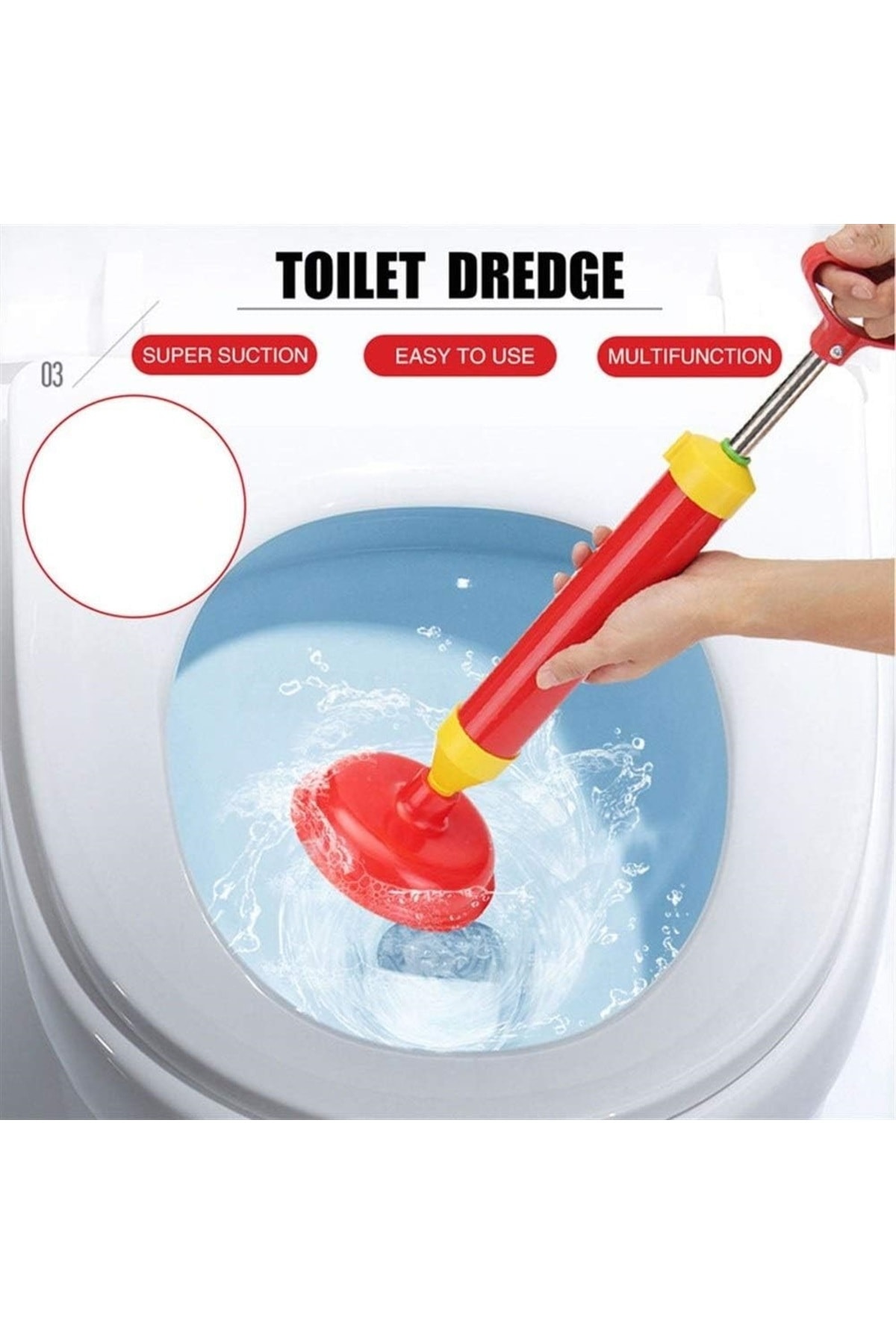 Wc Tuvalet Tıkanıklığı açma Pompası Kauçuk piston Klozet pompası Vc lavabo gider açıcı Pompa