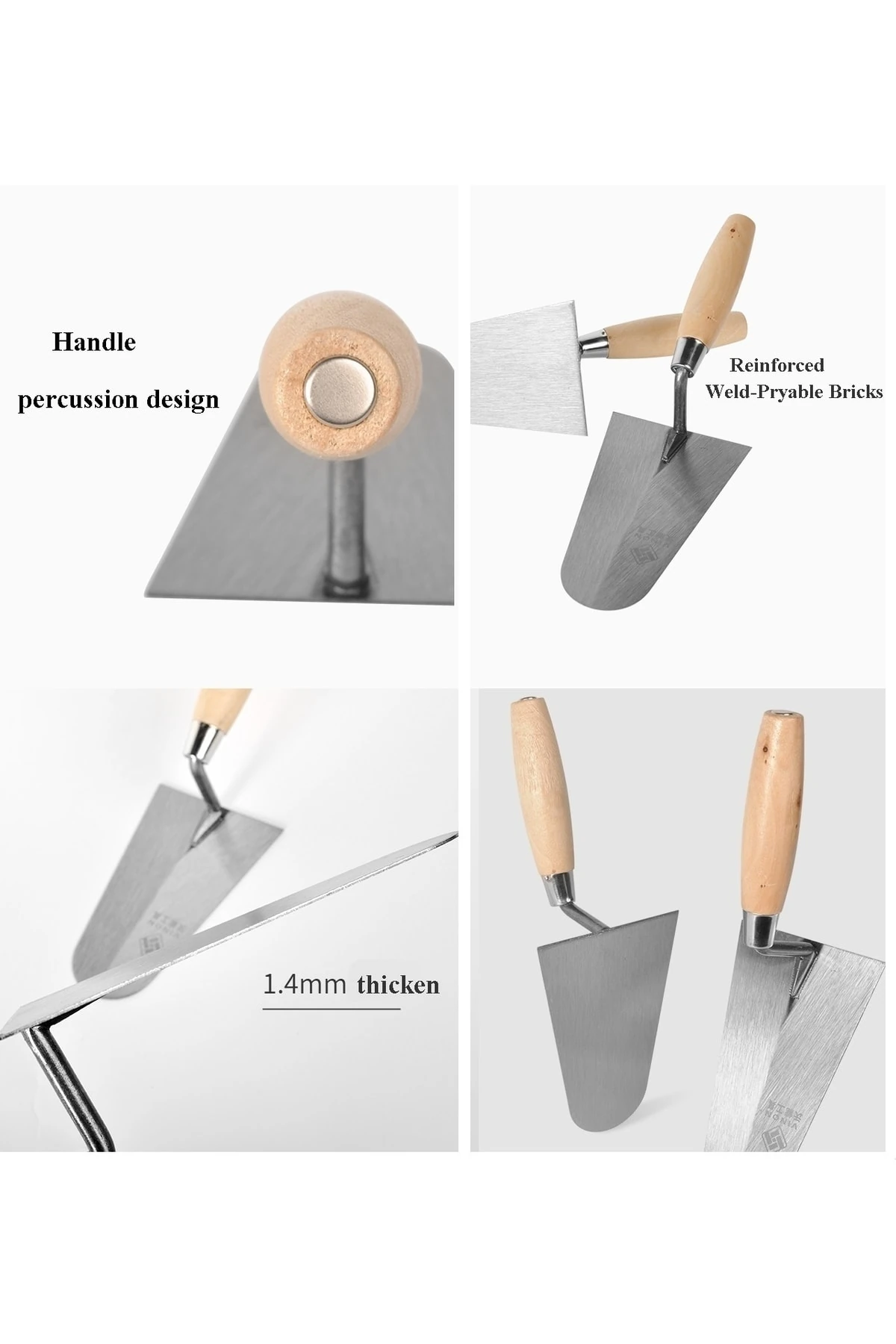 Inşaatcı Harç Malası Sıvacı Malası 22cm 3 Metre 2li Set