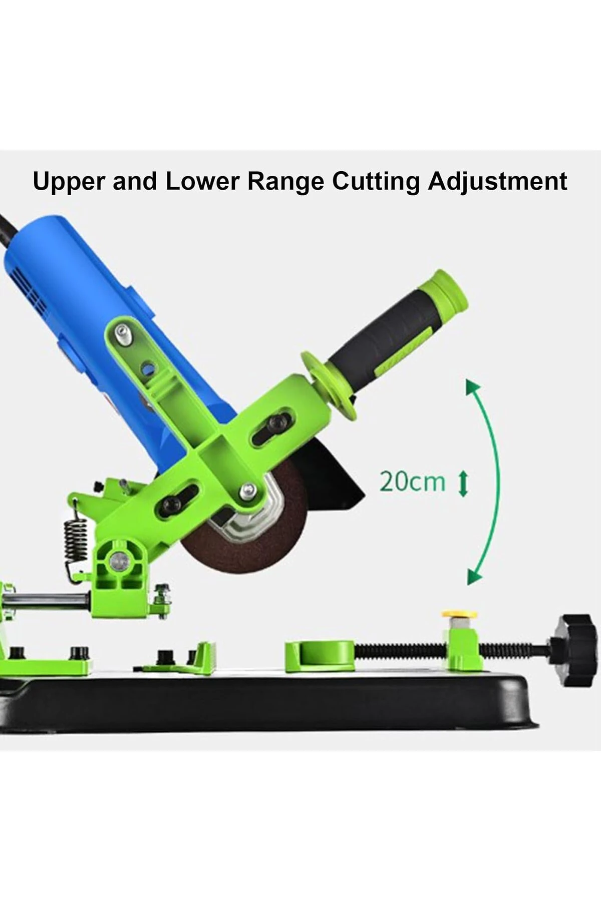 Açılı Kesme Ve Taşlama Standı Kızaklı 115/125mm Avuç Taşlama Makinesi Tezgahı Kayar Mil Mengeneli