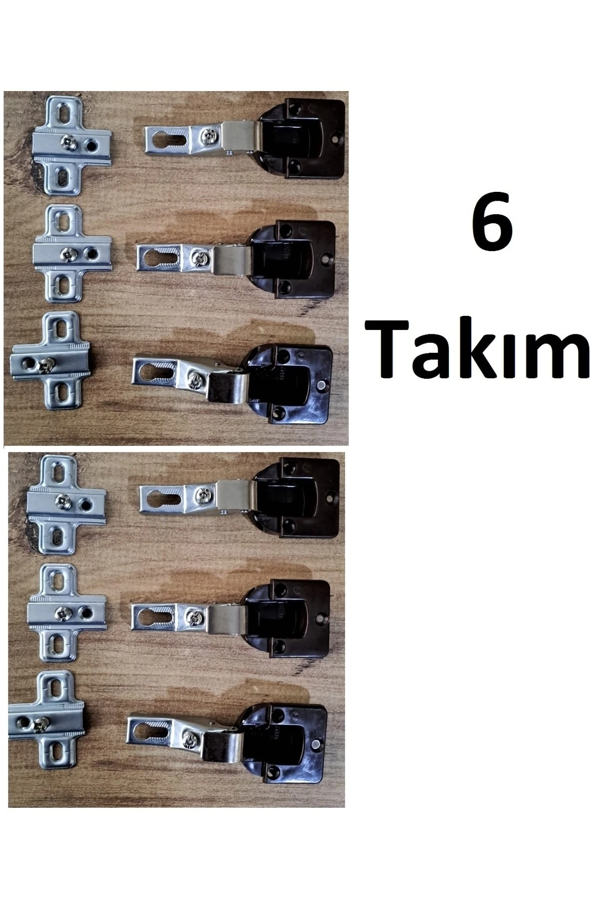 Samet Mega Deve Boynu Tas Menteşe 6 Adet Dolap Kapak Menteşesi Yaylı