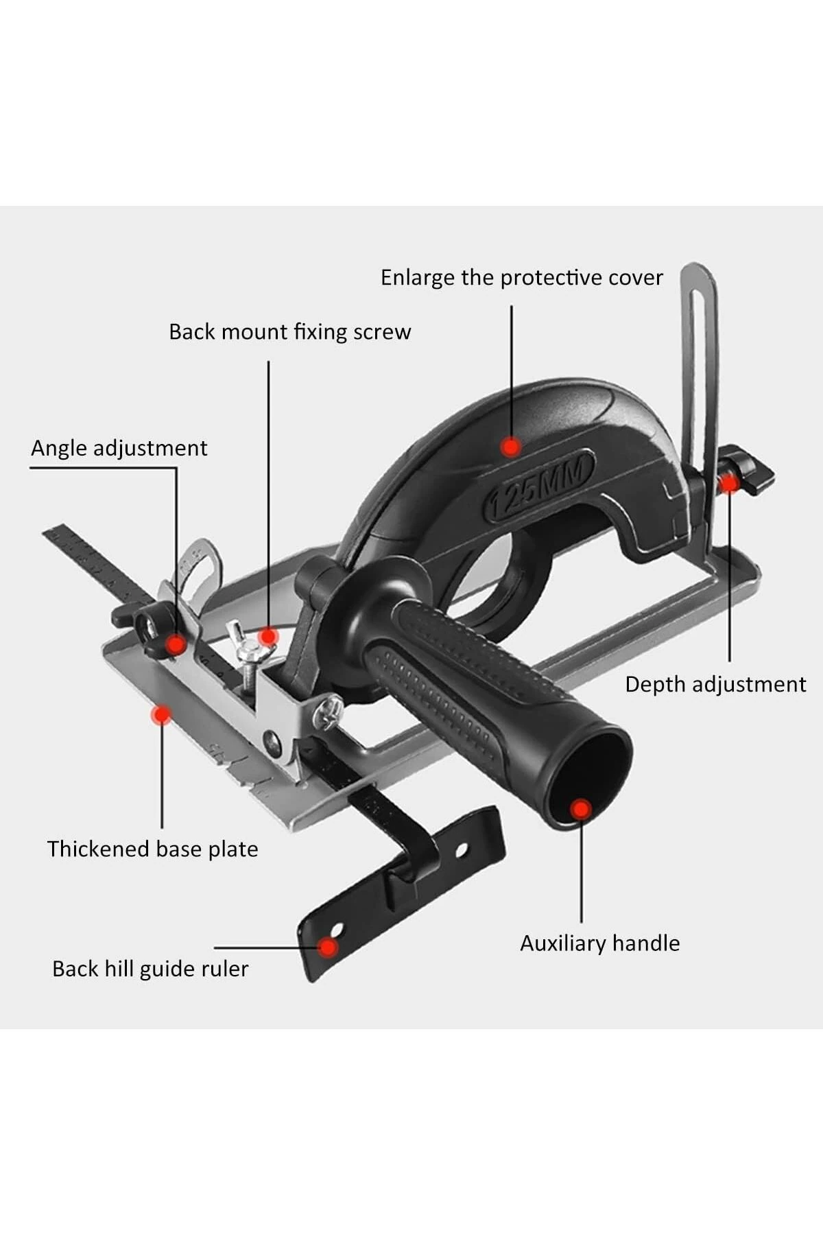 Sipiral Avuç Taşlama Makinası için destek braketi 45° açılı Ayarlanabilir Taşlama Standı destek sacı