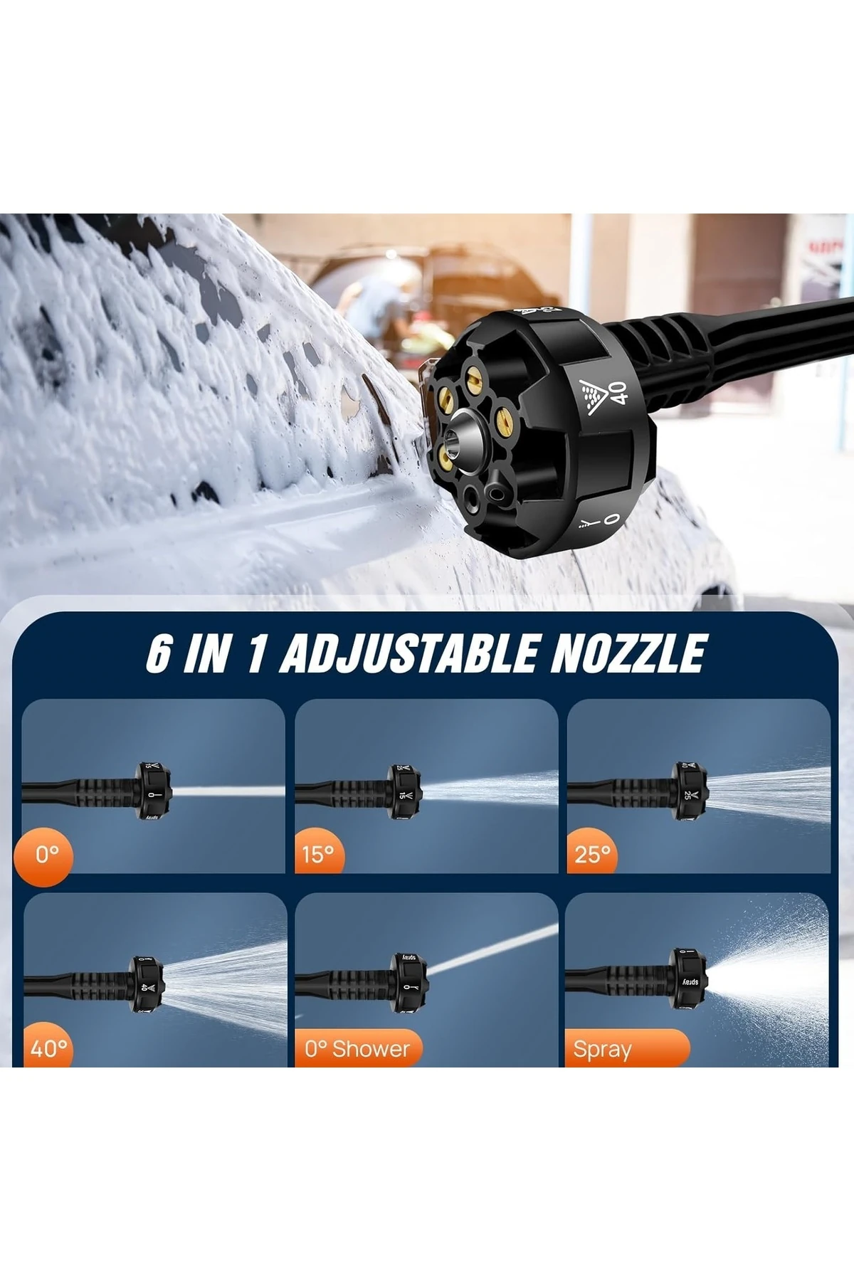 Basınçlı Araç Yıkama Makinesi Akülü Şarjlı Kablosuz Yüksek Basınçlı Tabanca Köpüklü Yıka