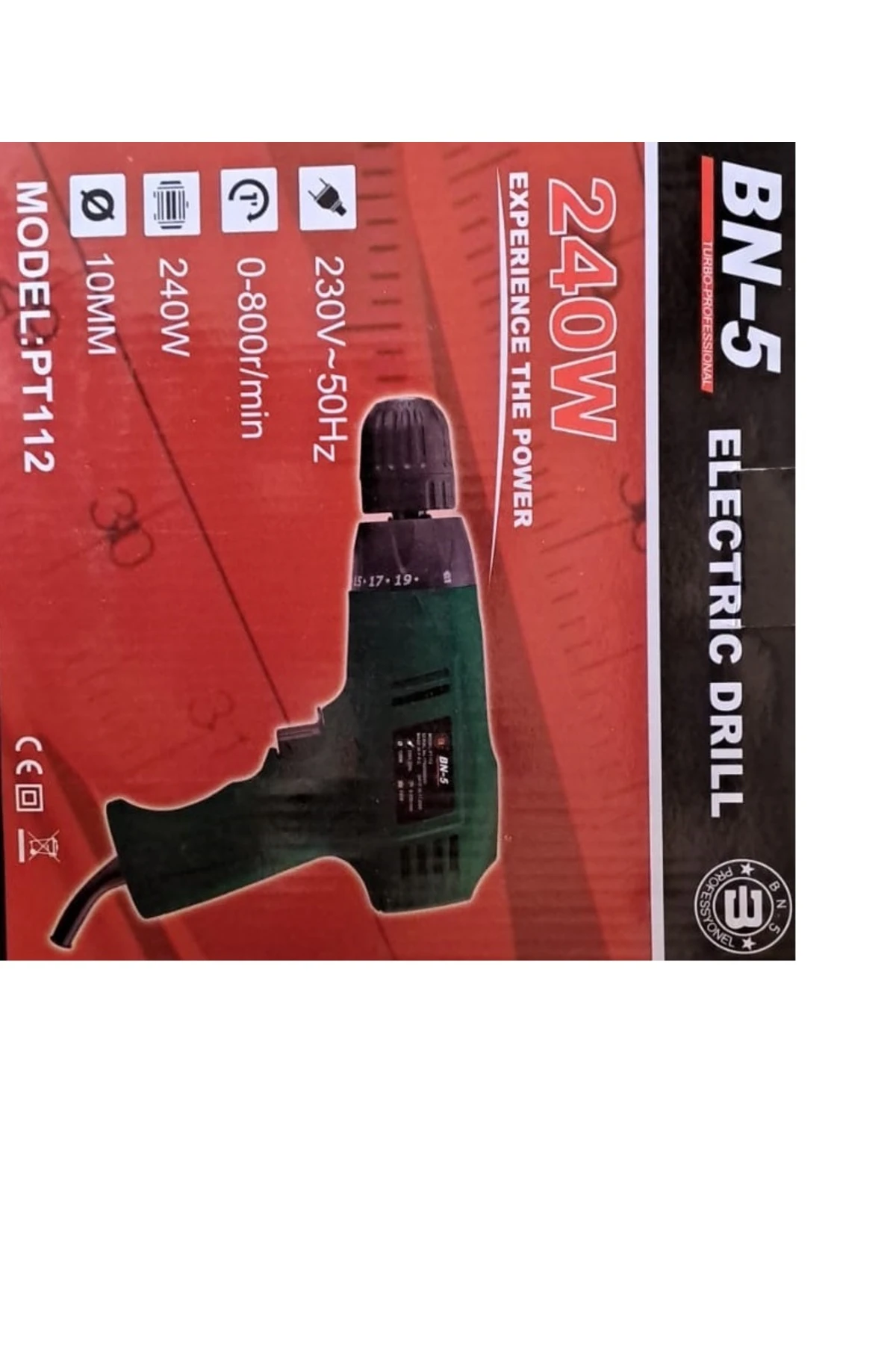 Elektrikli Kablulu Matkap tork ayarlı Ayarlı Sağ sol dönme vidalama 240w Sökme Takma 10mm Darbesiz