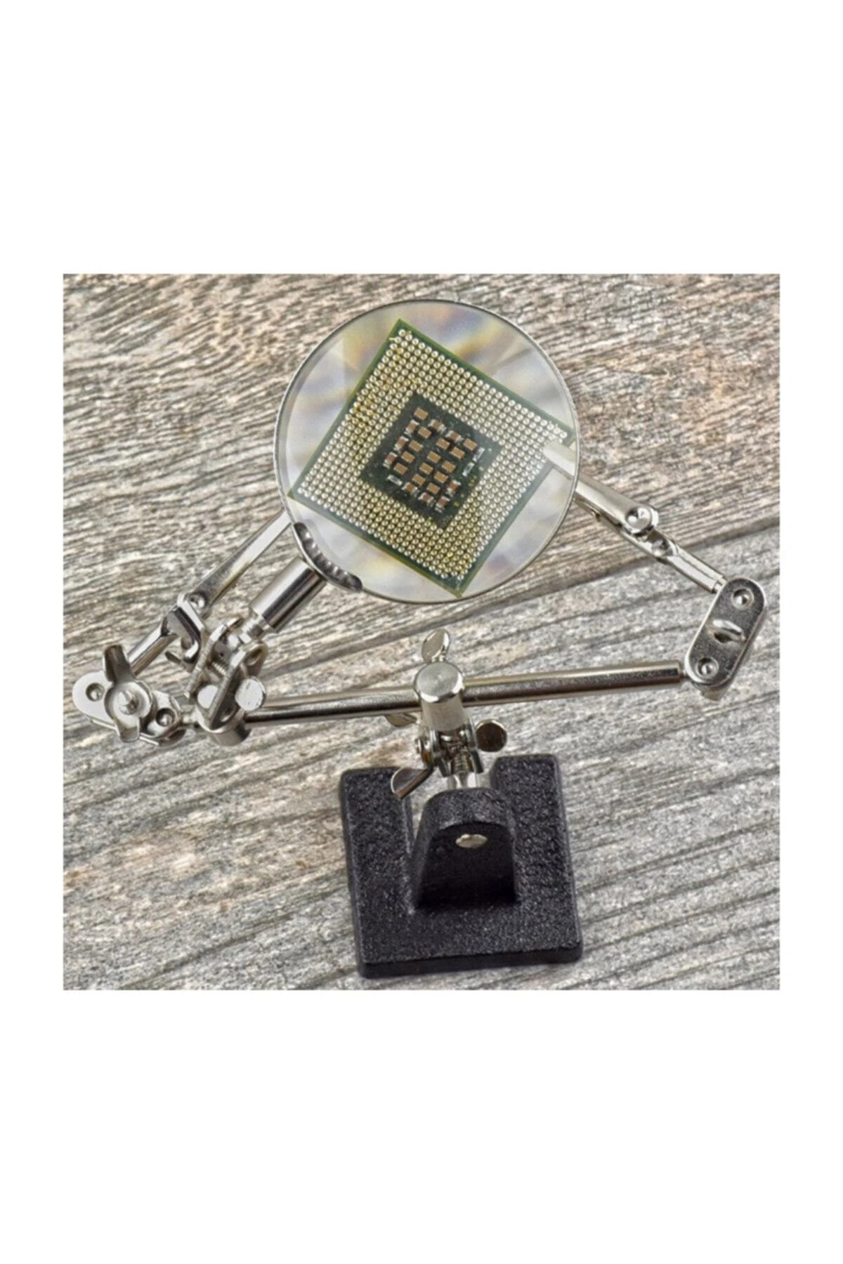 Çok Fonksiyonlu Çift Kollu Ayarlanabilir Tamir Büyüteç Seti